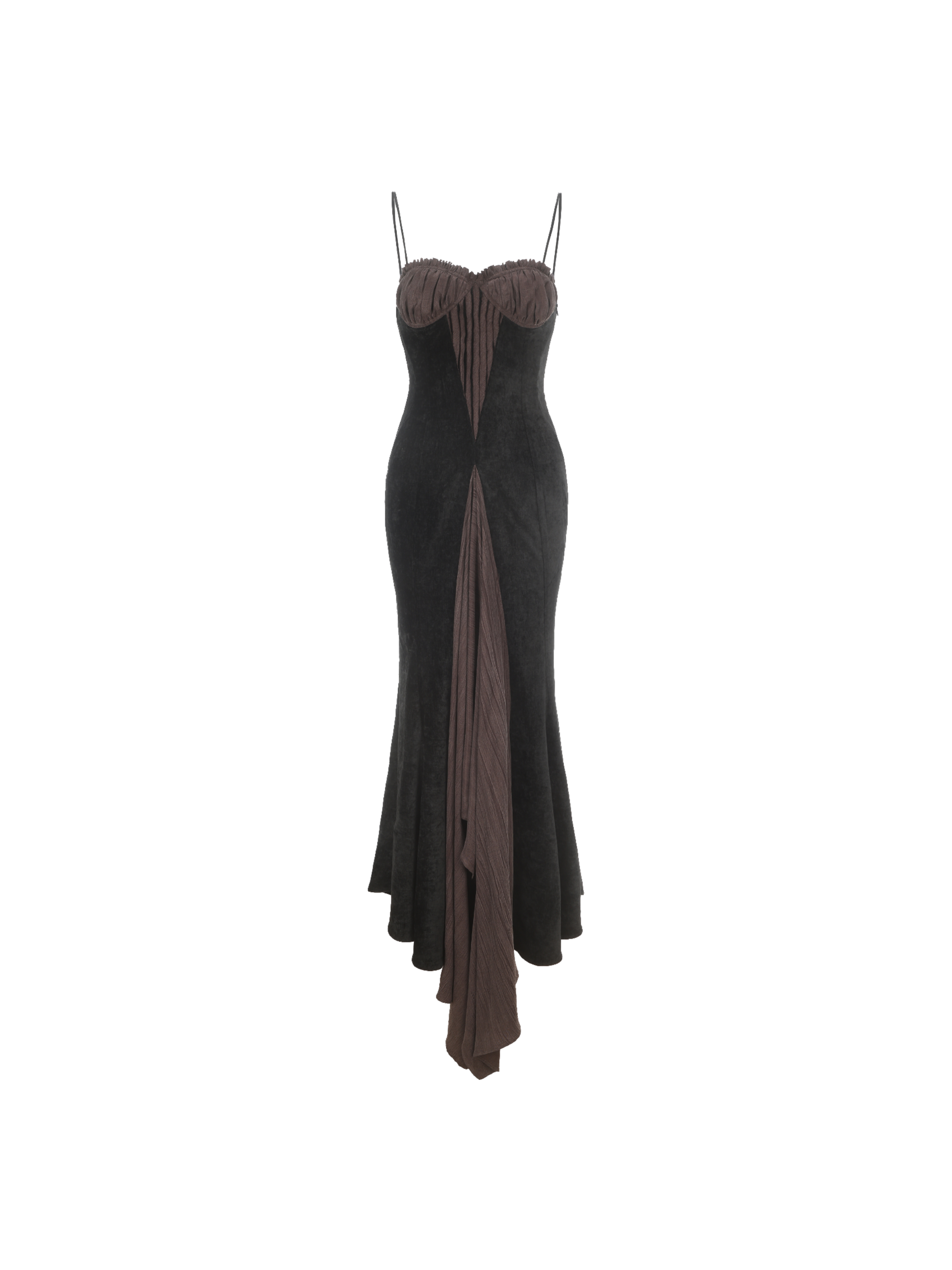 Black and Brown Shell Maxi Dress – ELYWOOD