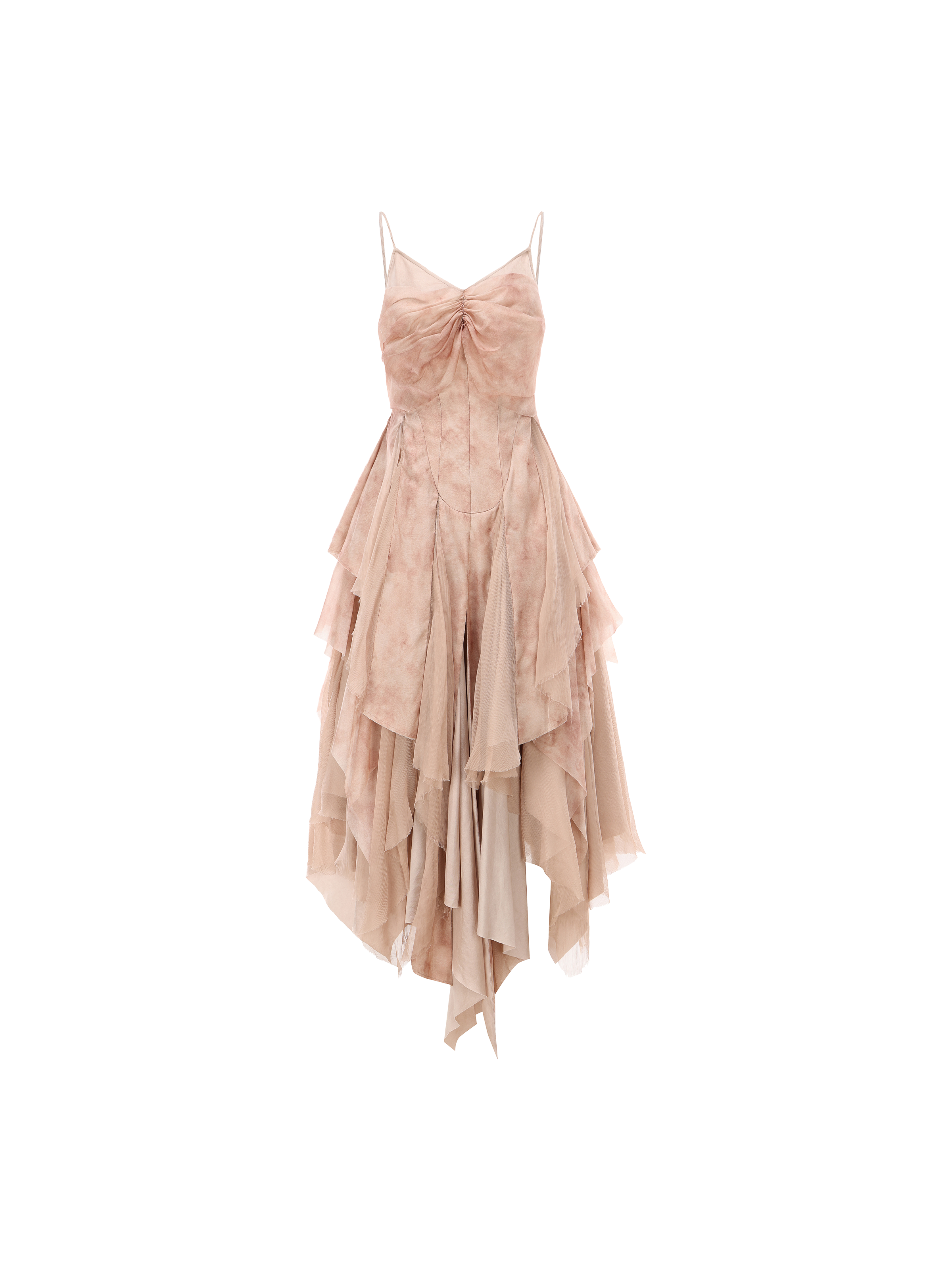hang off the shoulder dresses Bisque Off-Shoulder Camisole Dress L