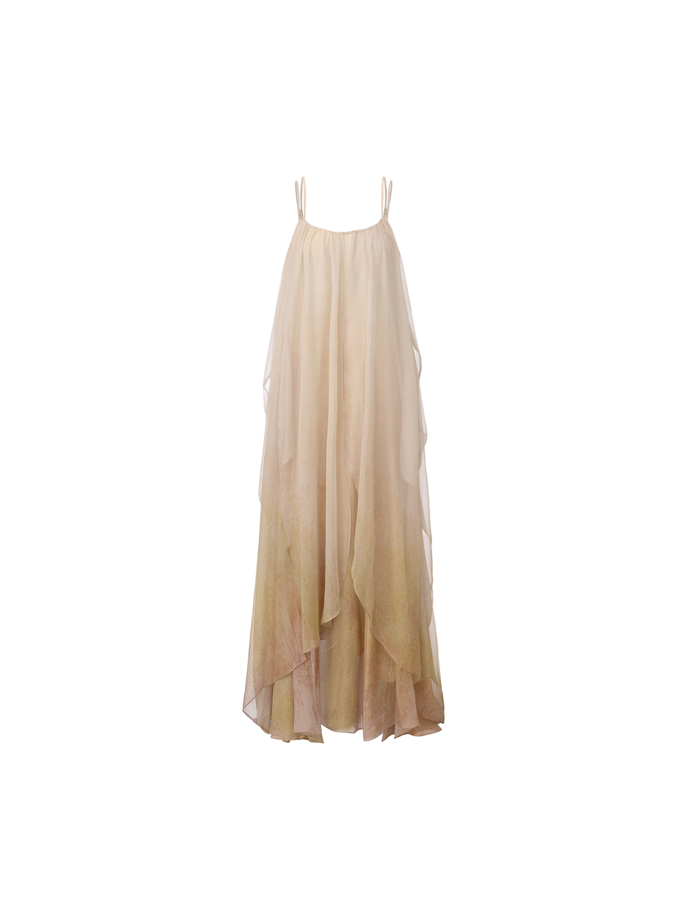 Cream Yellow Ombre Camisole Dress XS