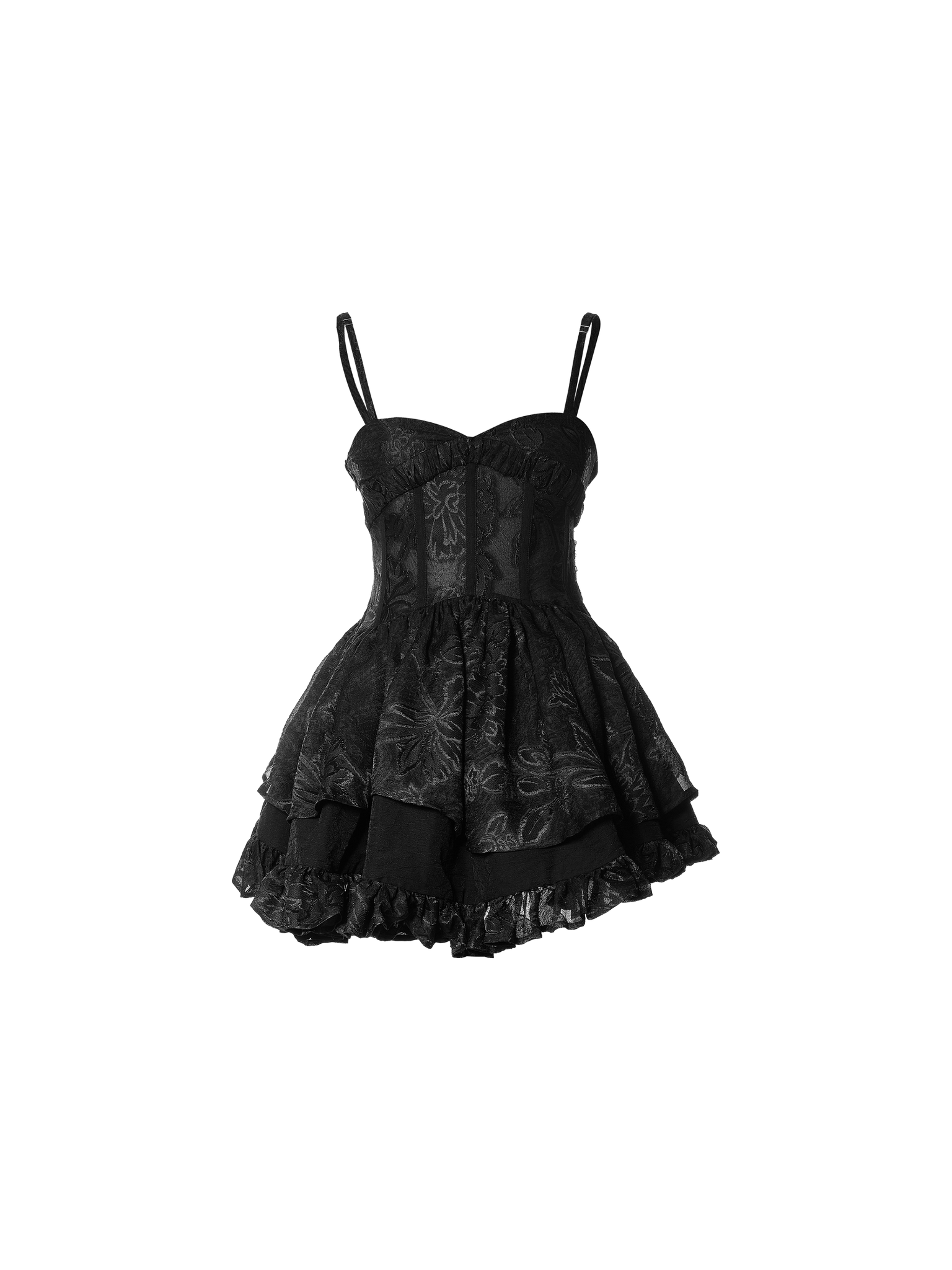 Black Bustier Bubble Dress