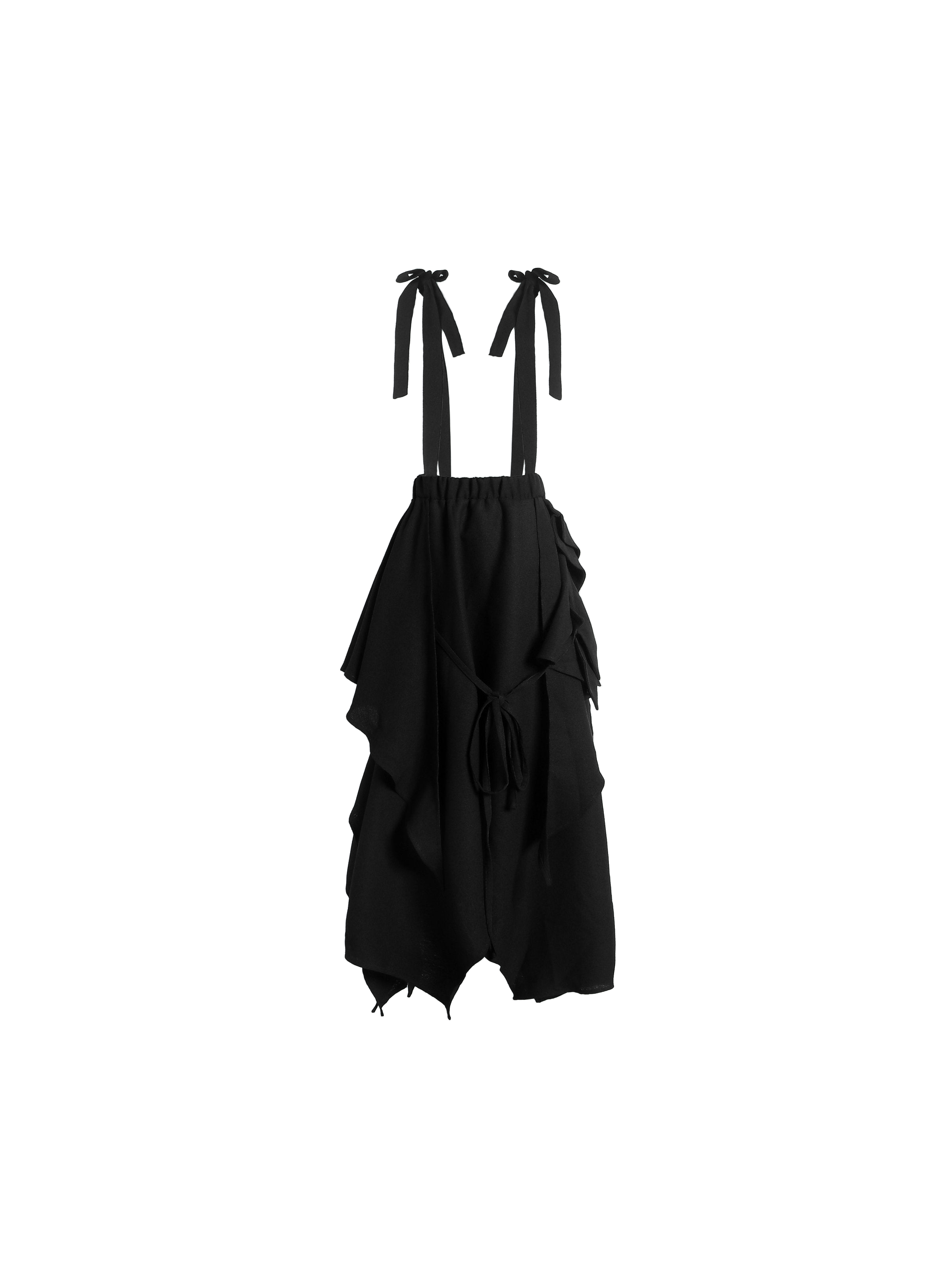 Black Mesh Overall Dress