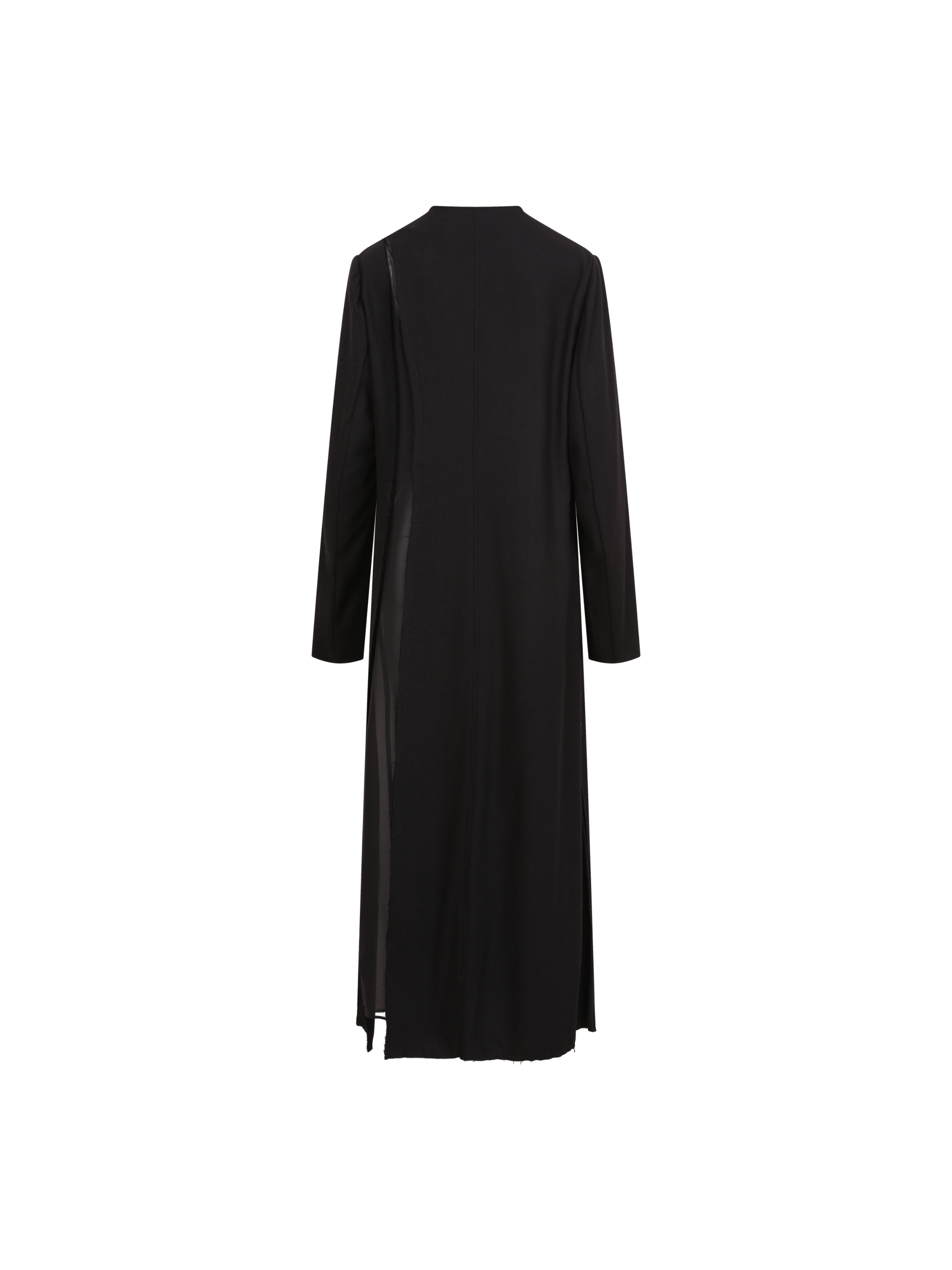 Black Long Silk Coat
