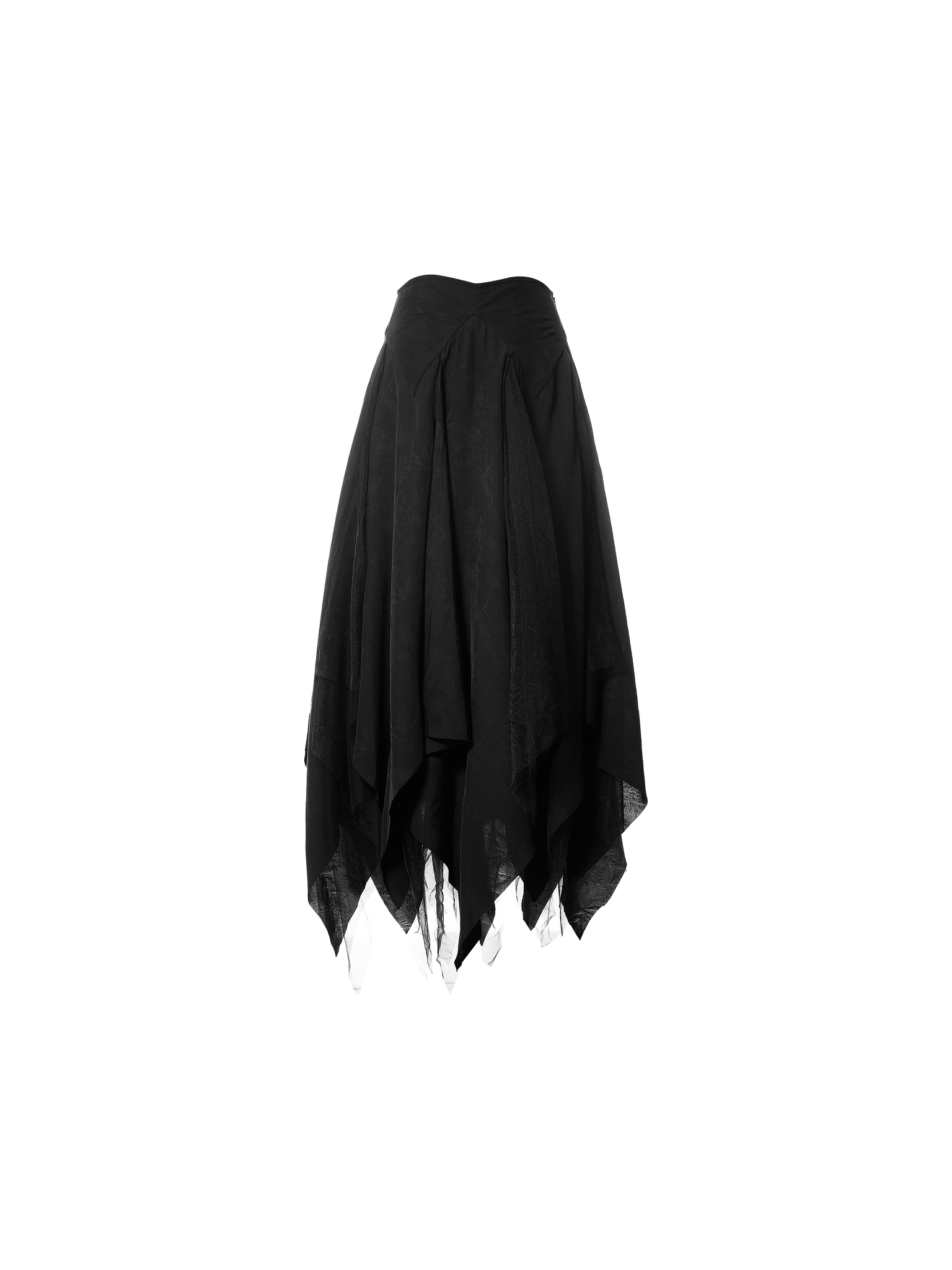 Black Tiered Sarees Skirt