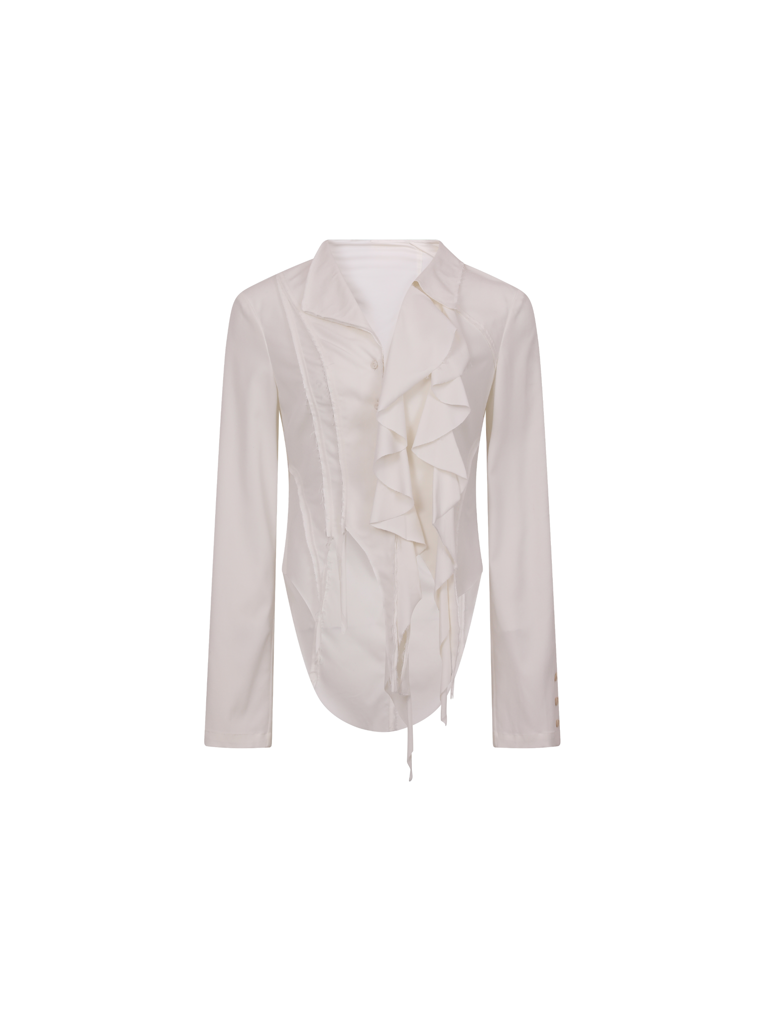 White Layered Lace Shirt
