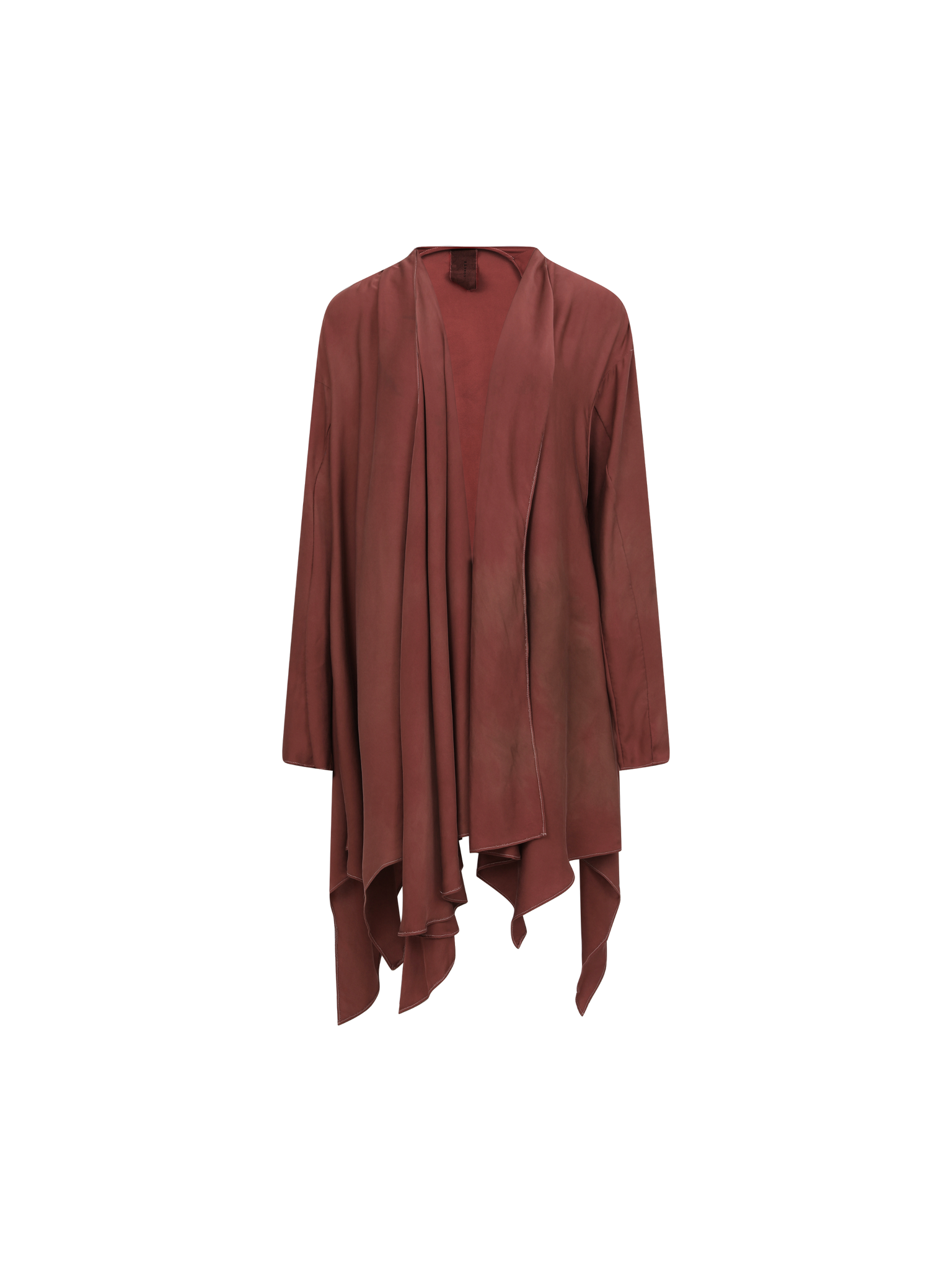 Ruby Natural Dyed Silk Coat