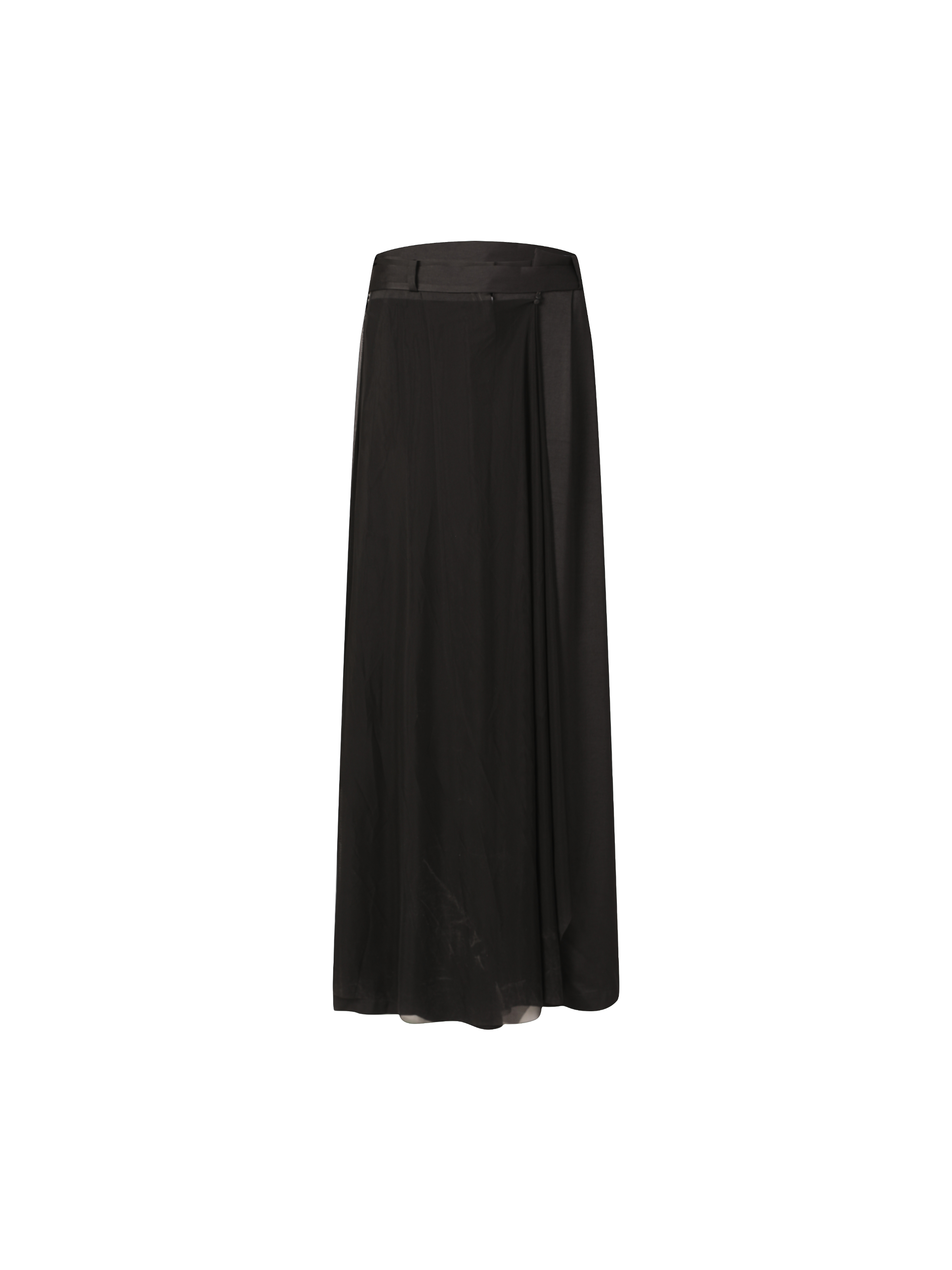 Black Loose Straight Trousers