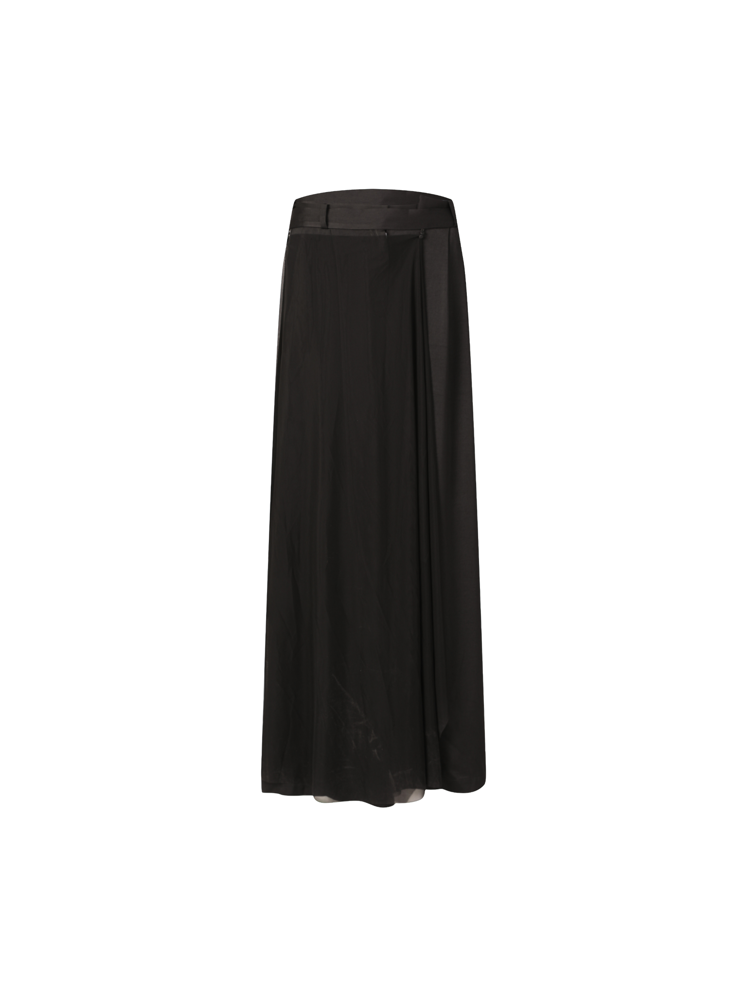 Black Loose Straight Trousers