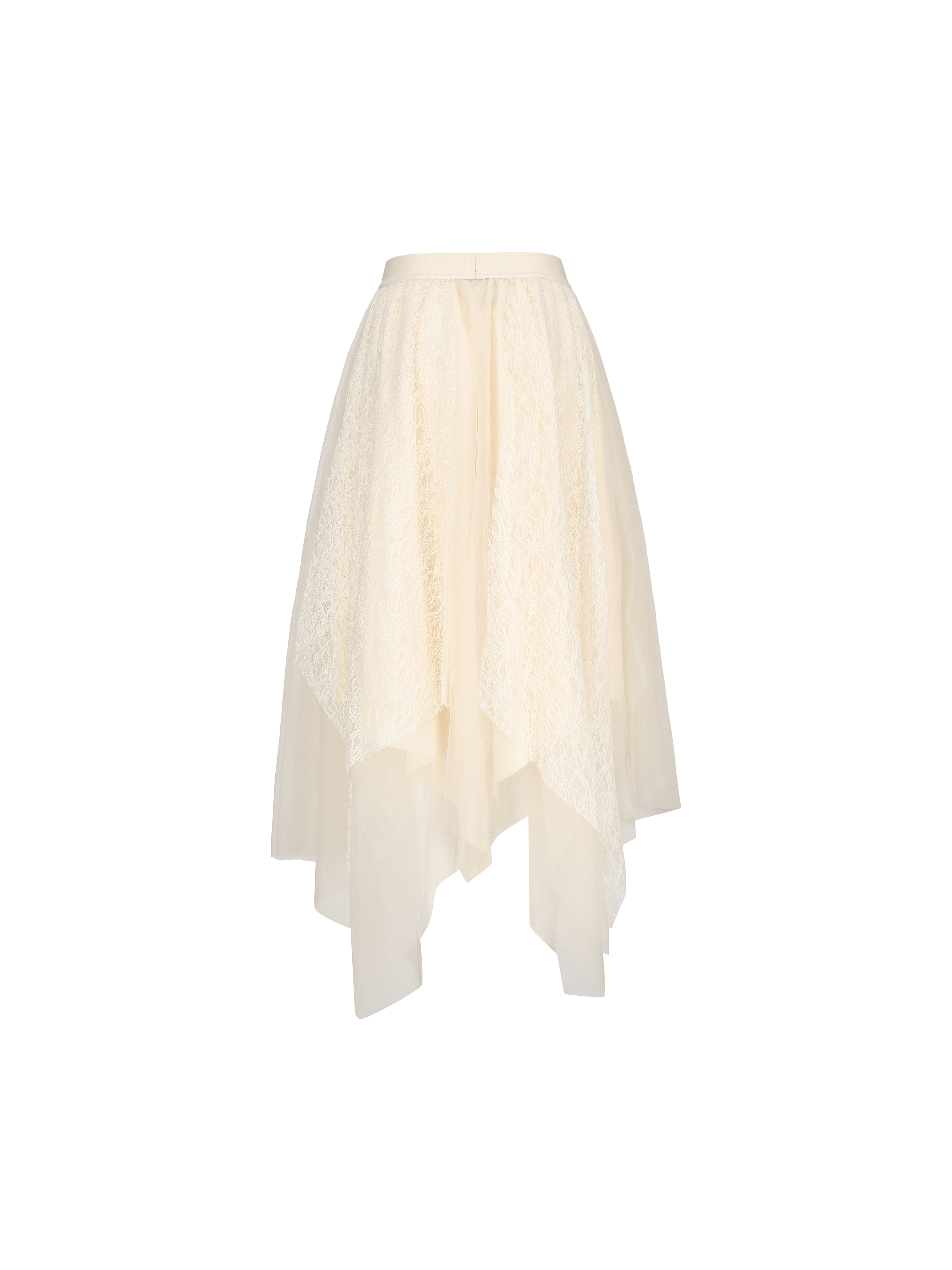 White Lace Gauze Skirt