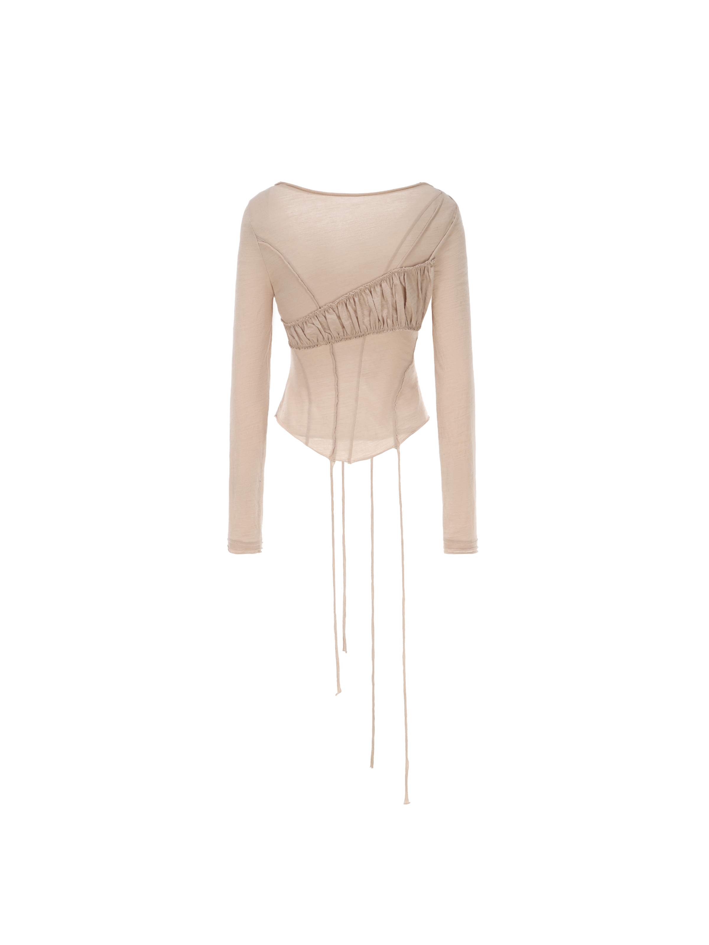 Nude Bandeau Deconstructed Top