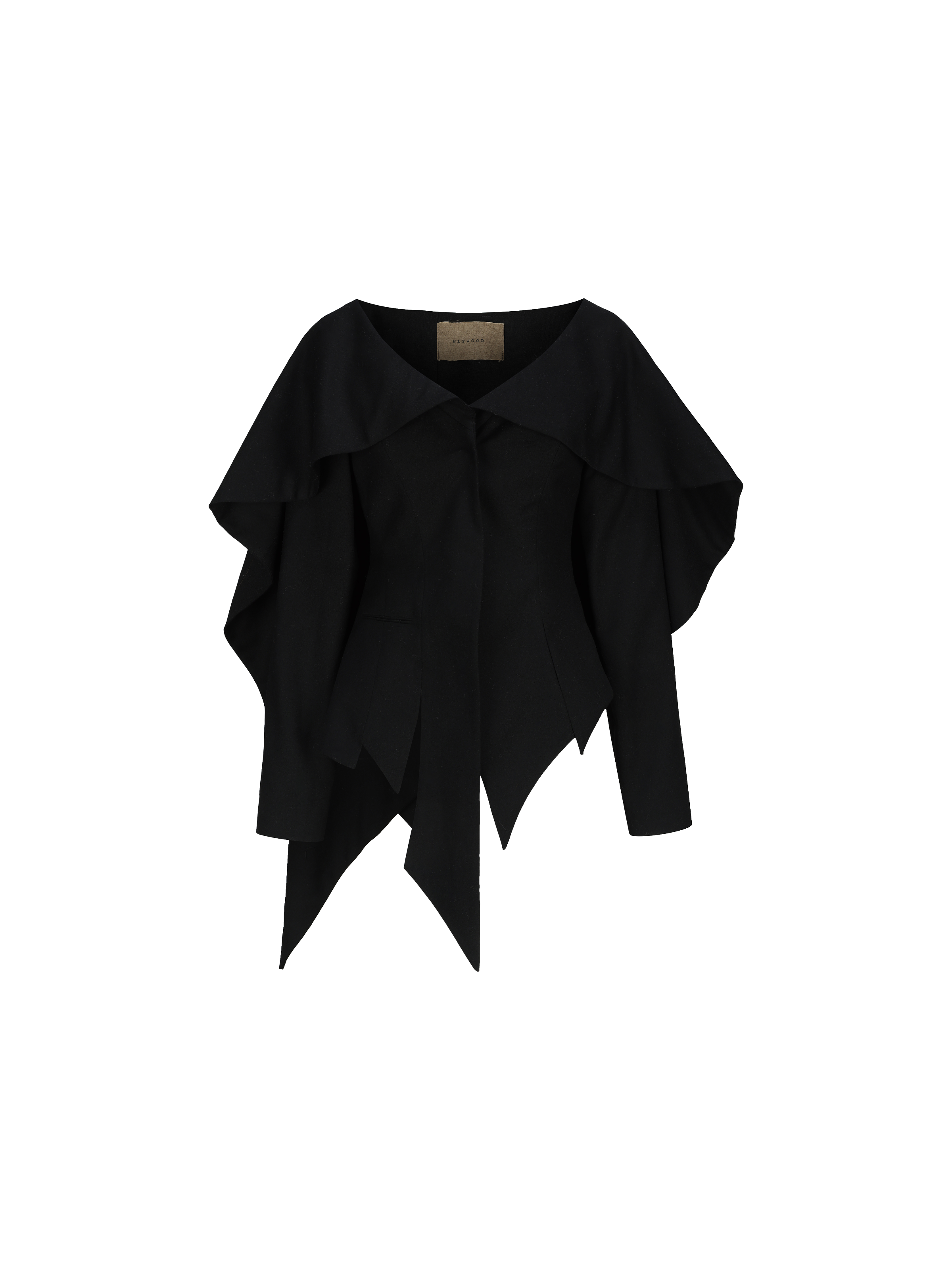 Split Panel Large Collar Shirt