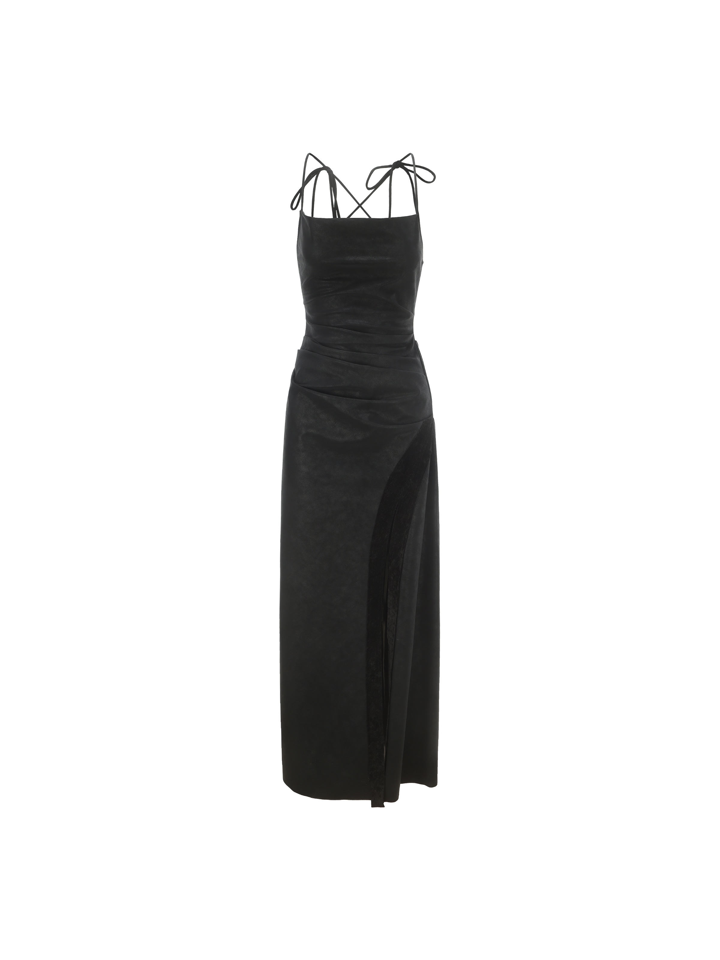 Black Slit Maxi Dress