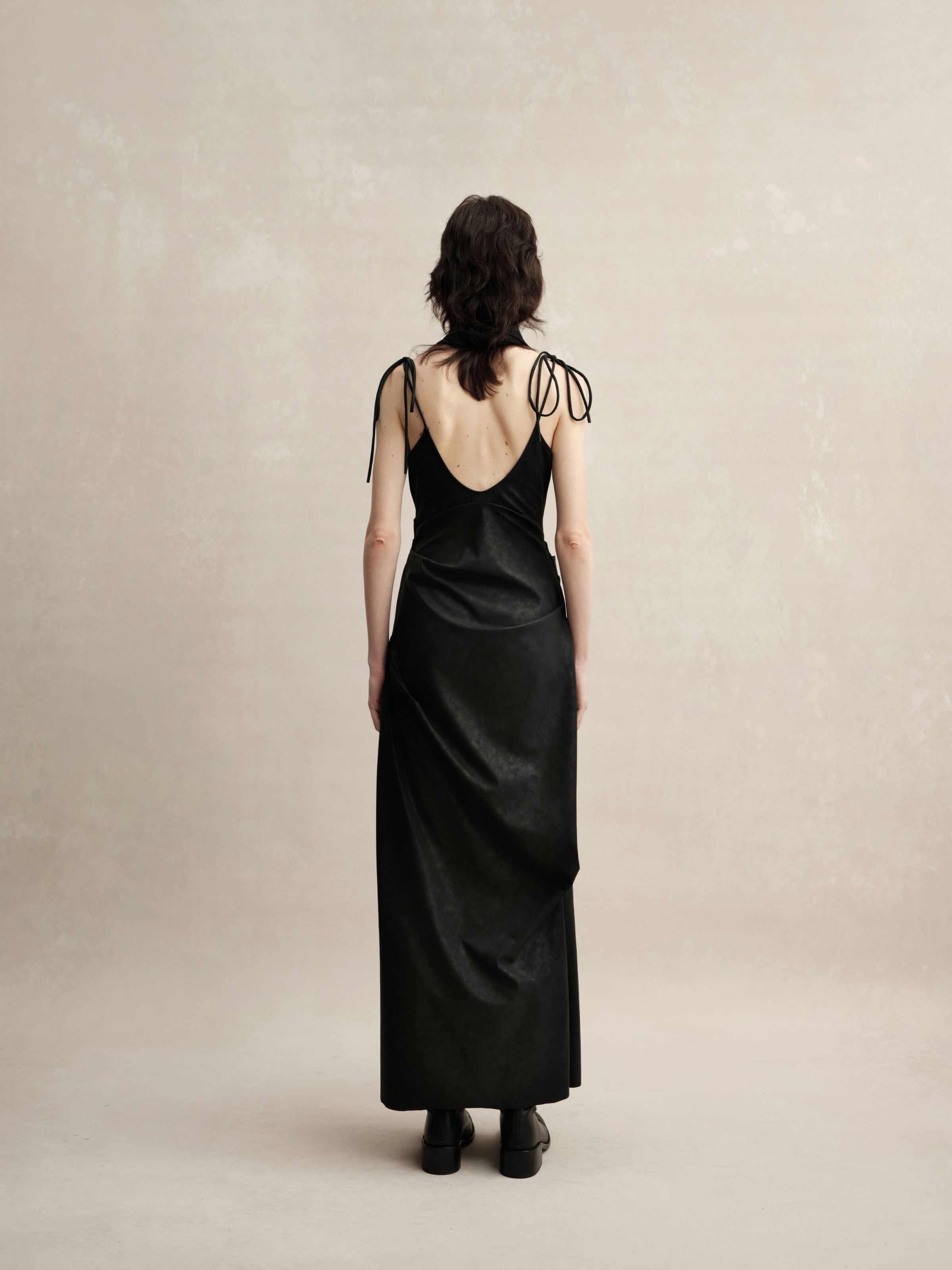 Black Slit Maxi Dress