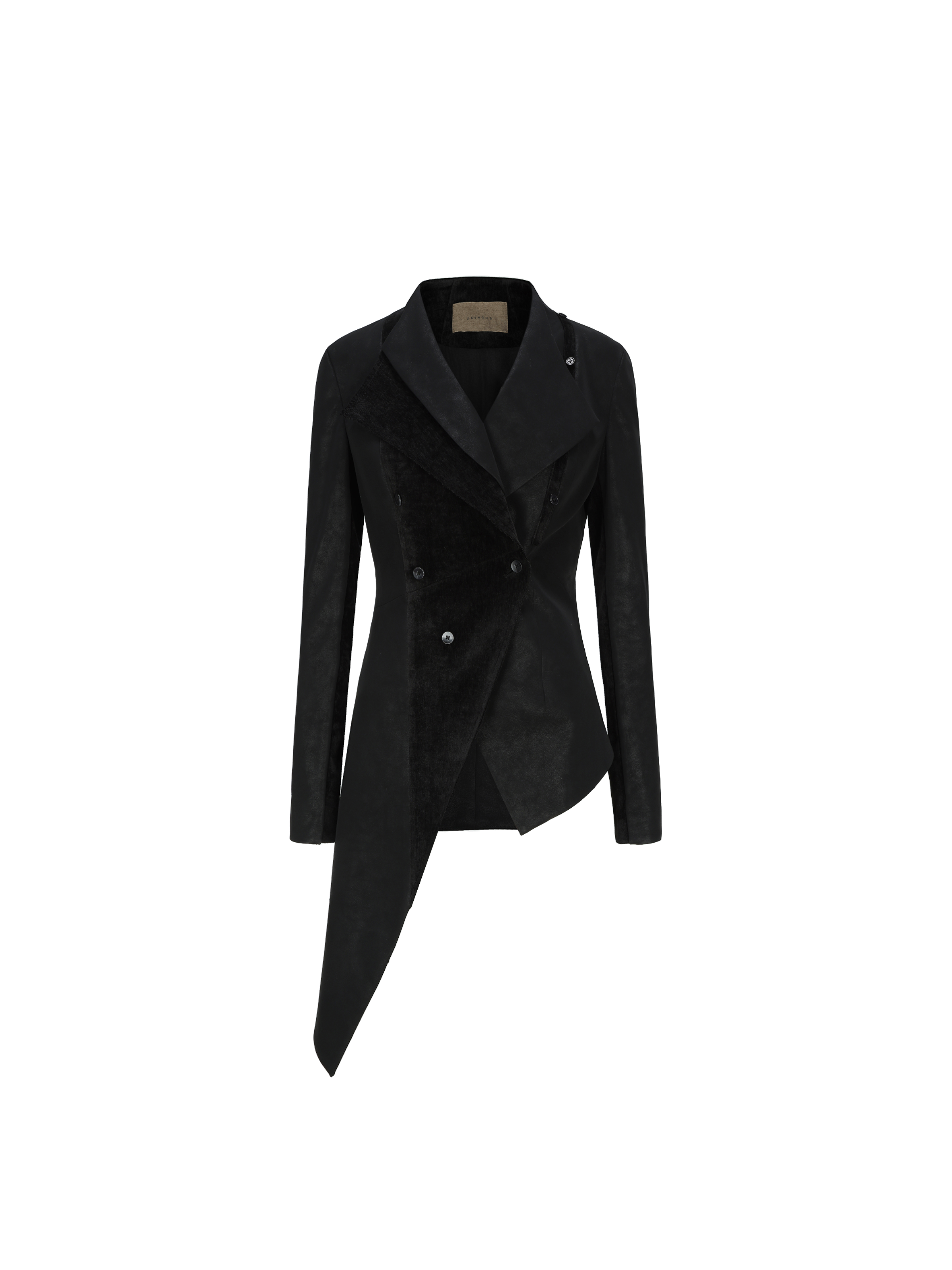 Black Double Collar Jacket