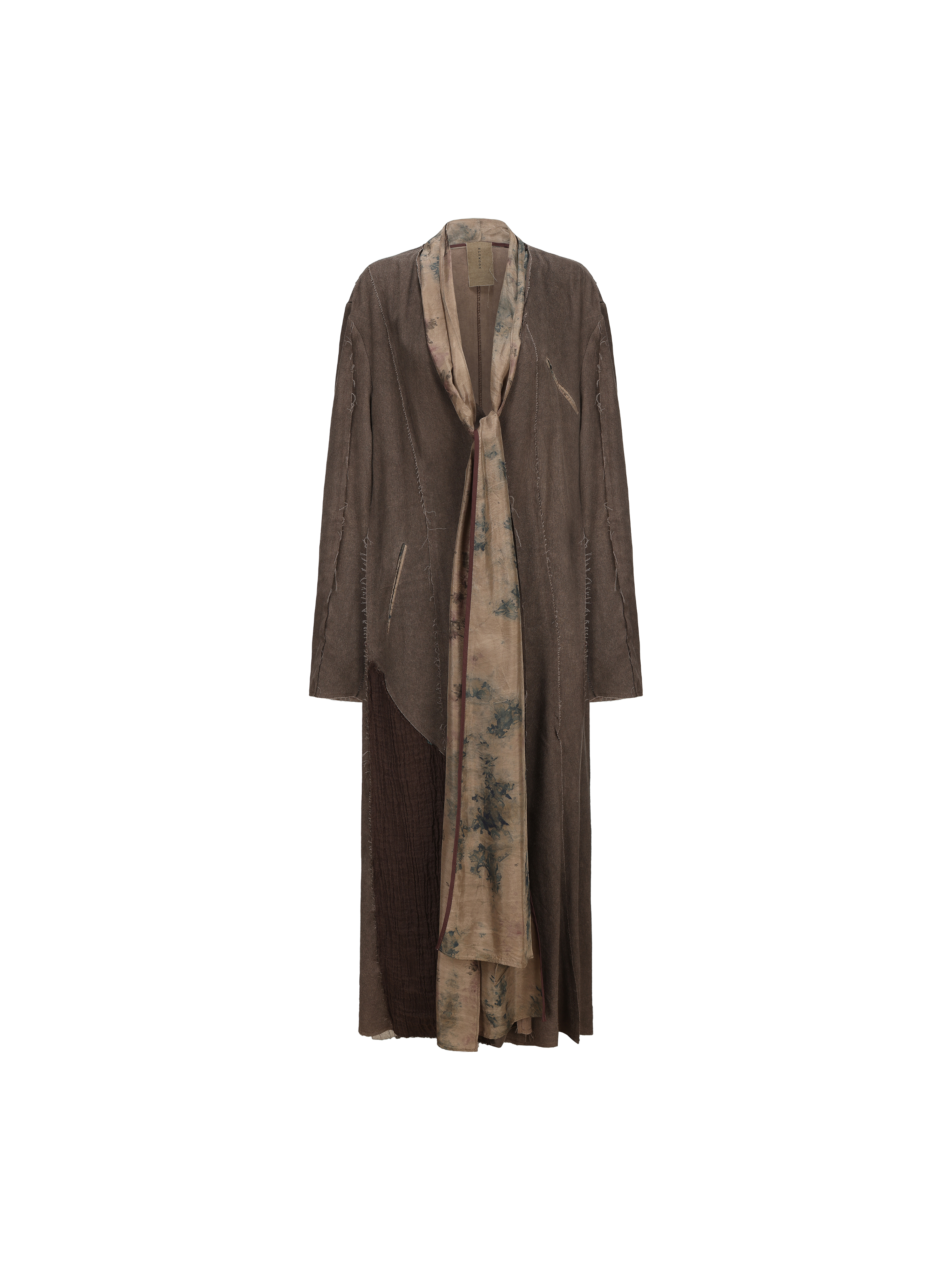 Brown Antique Jacquard Robe