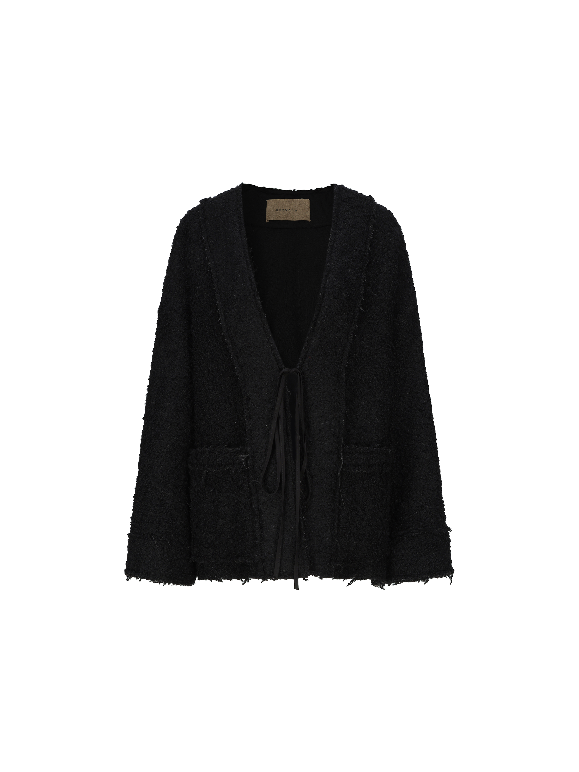 Black Wool Short Jacket