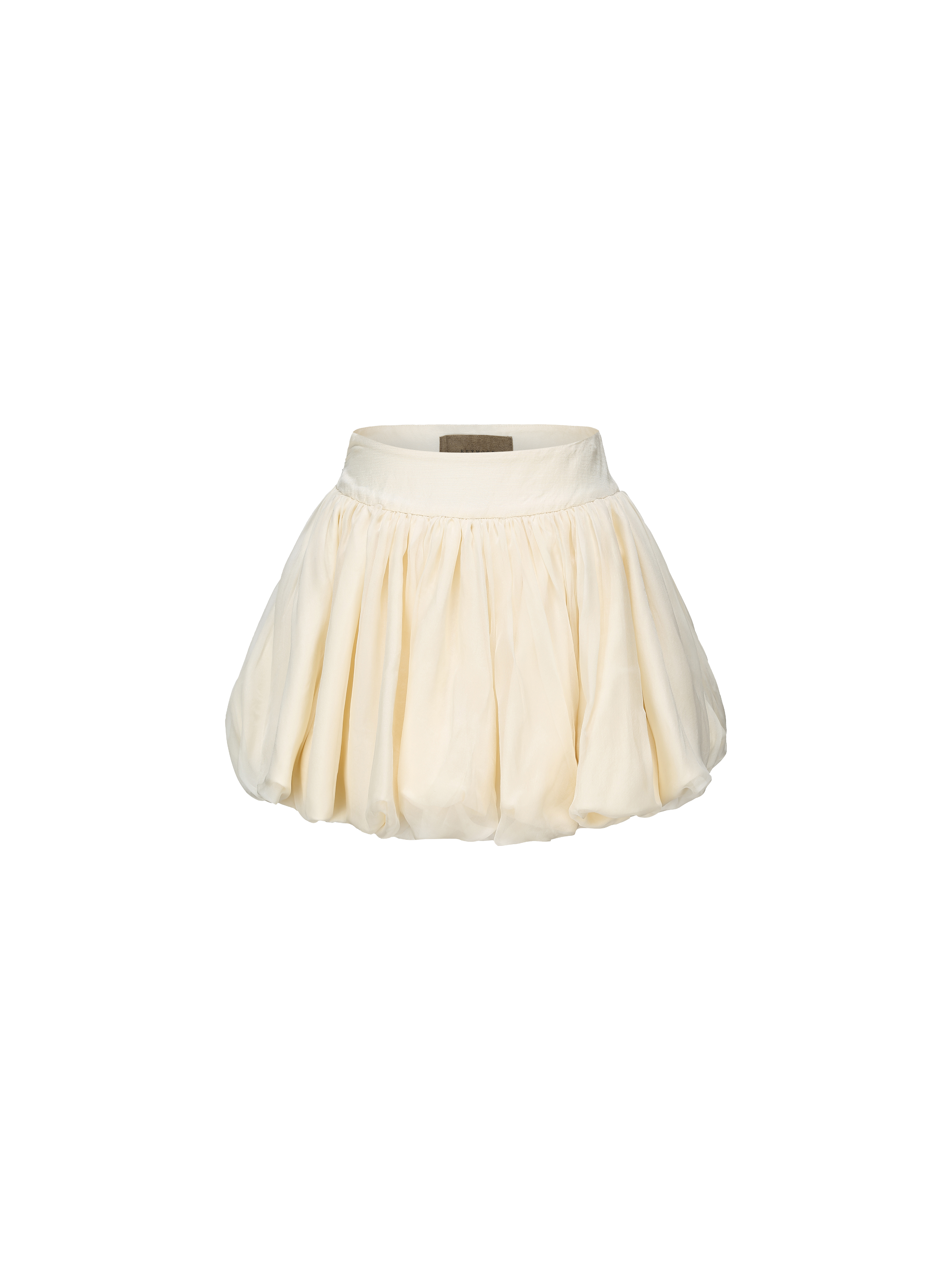 White Puff Bud Skirt