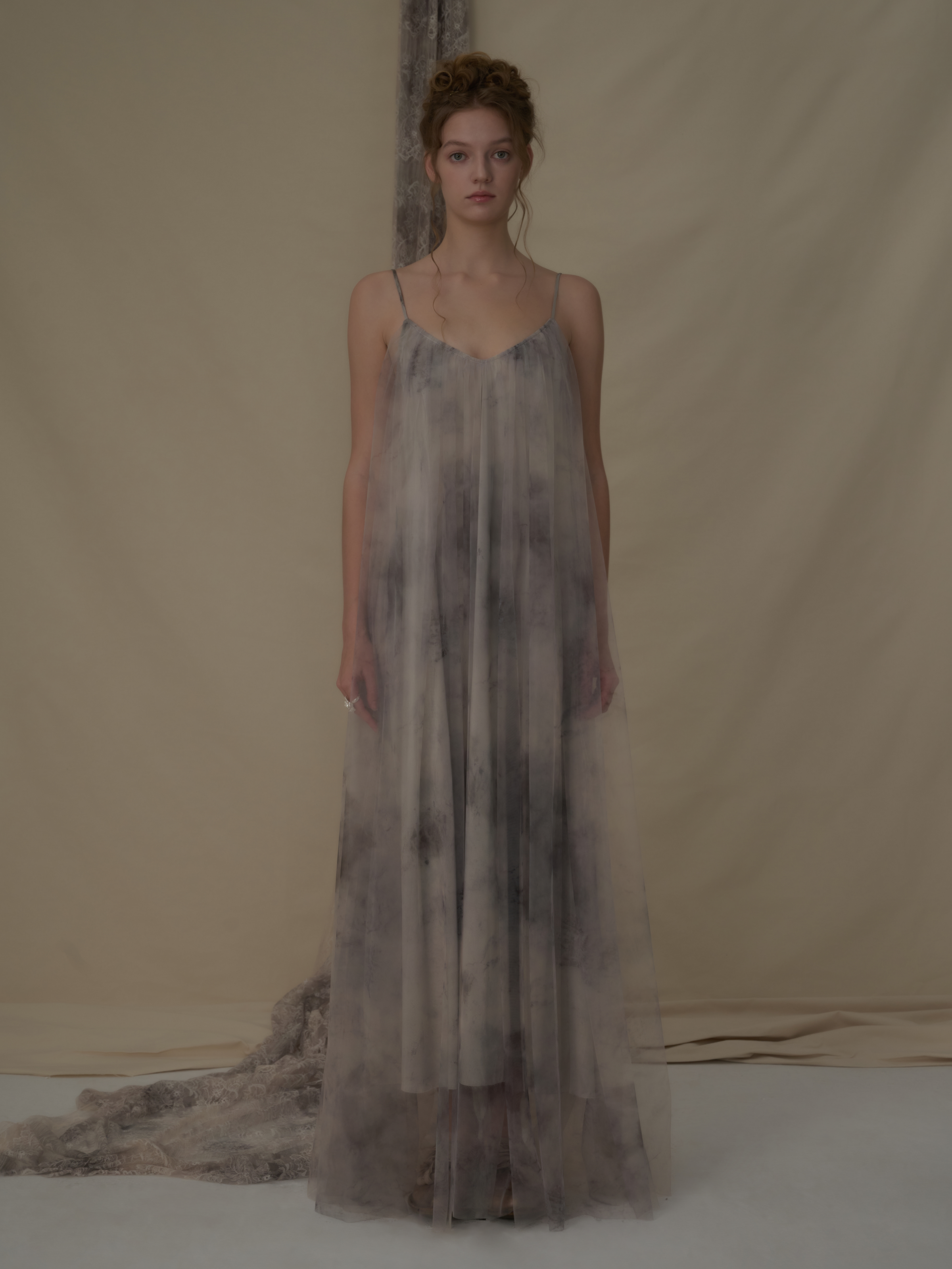 mesh camisole dress MESH LAYERED CAMISOLE DRESS
