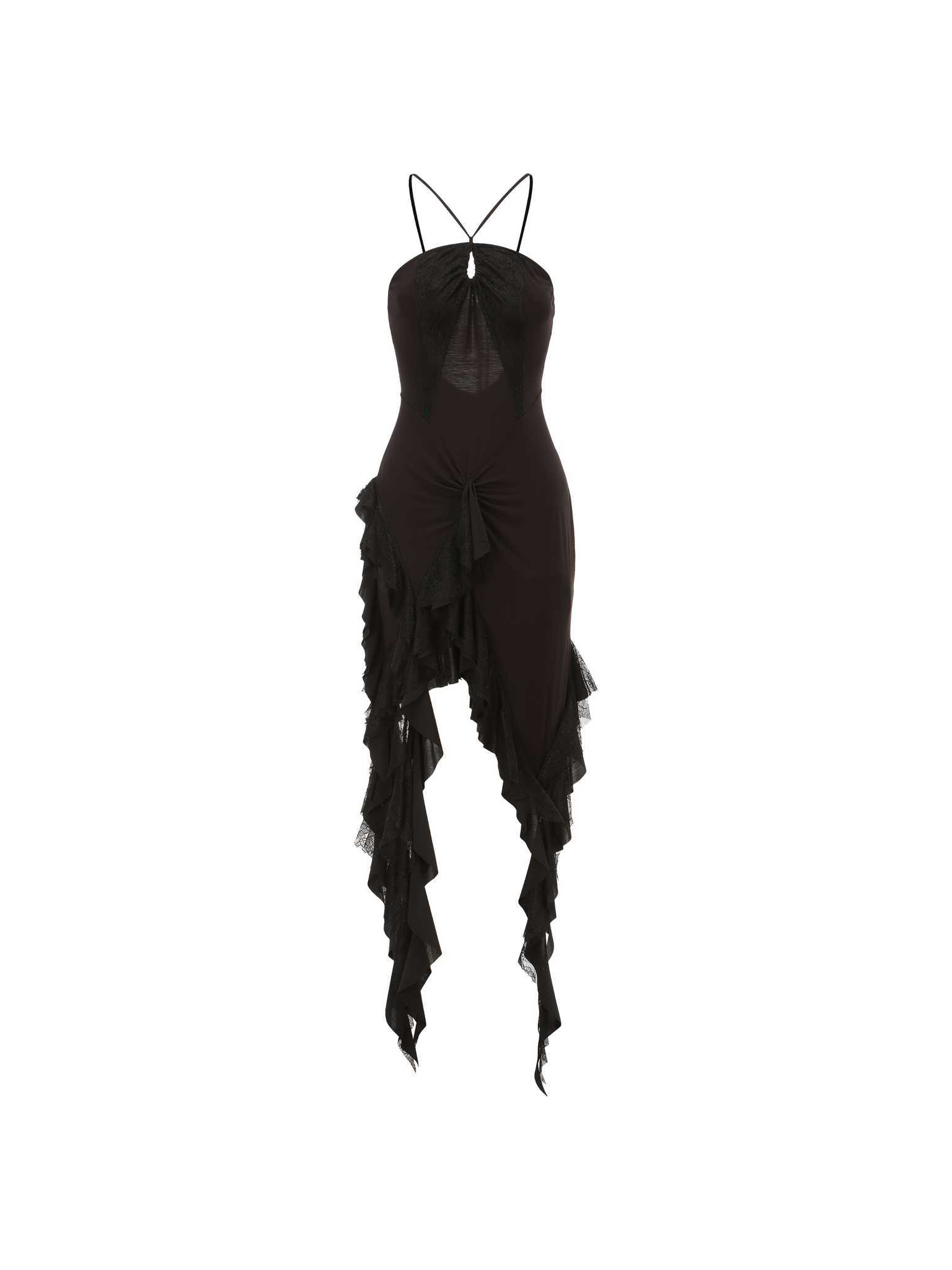 Black Knit Camisole Dress