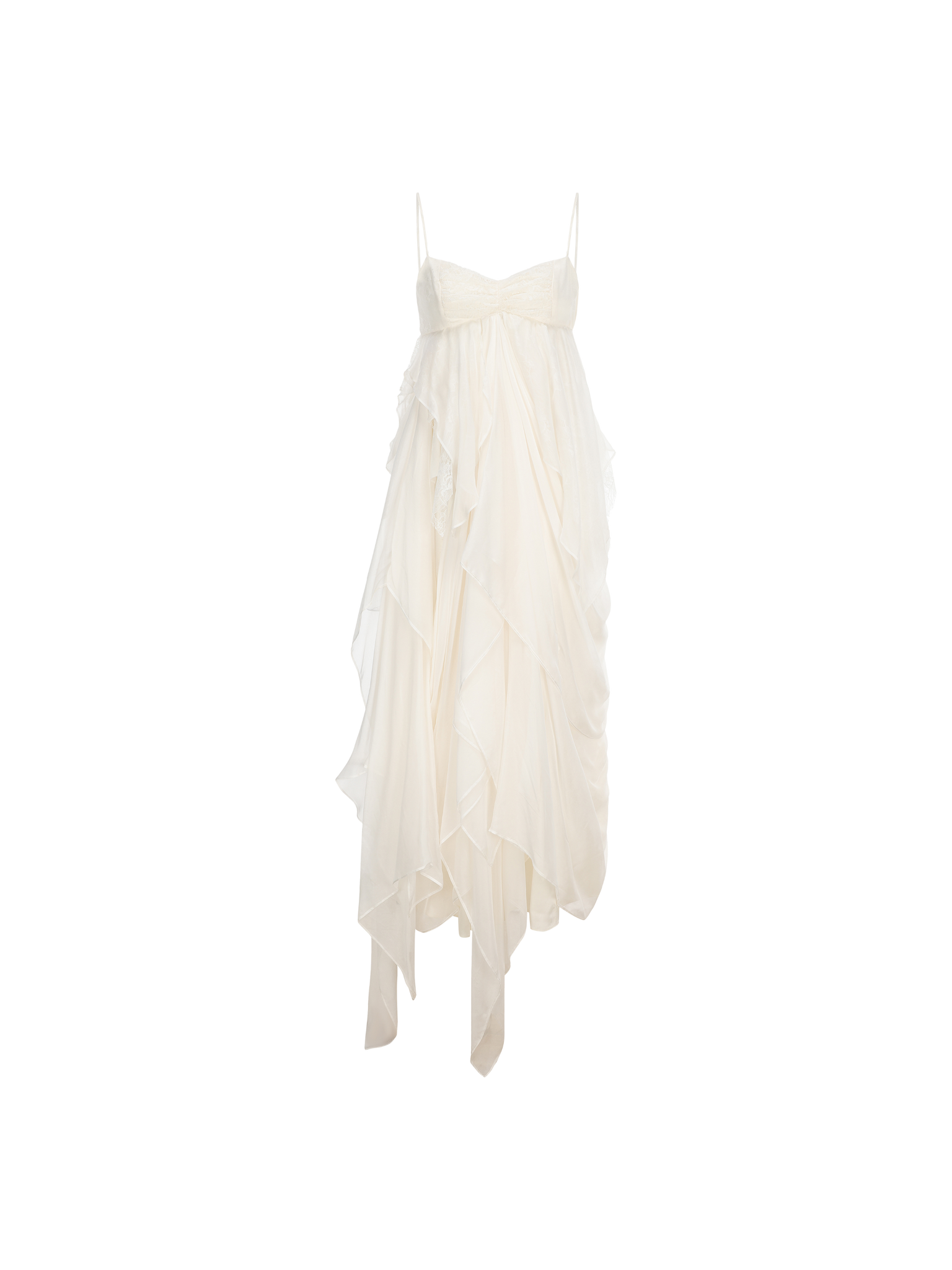 White Pleated Layer Halter Dress