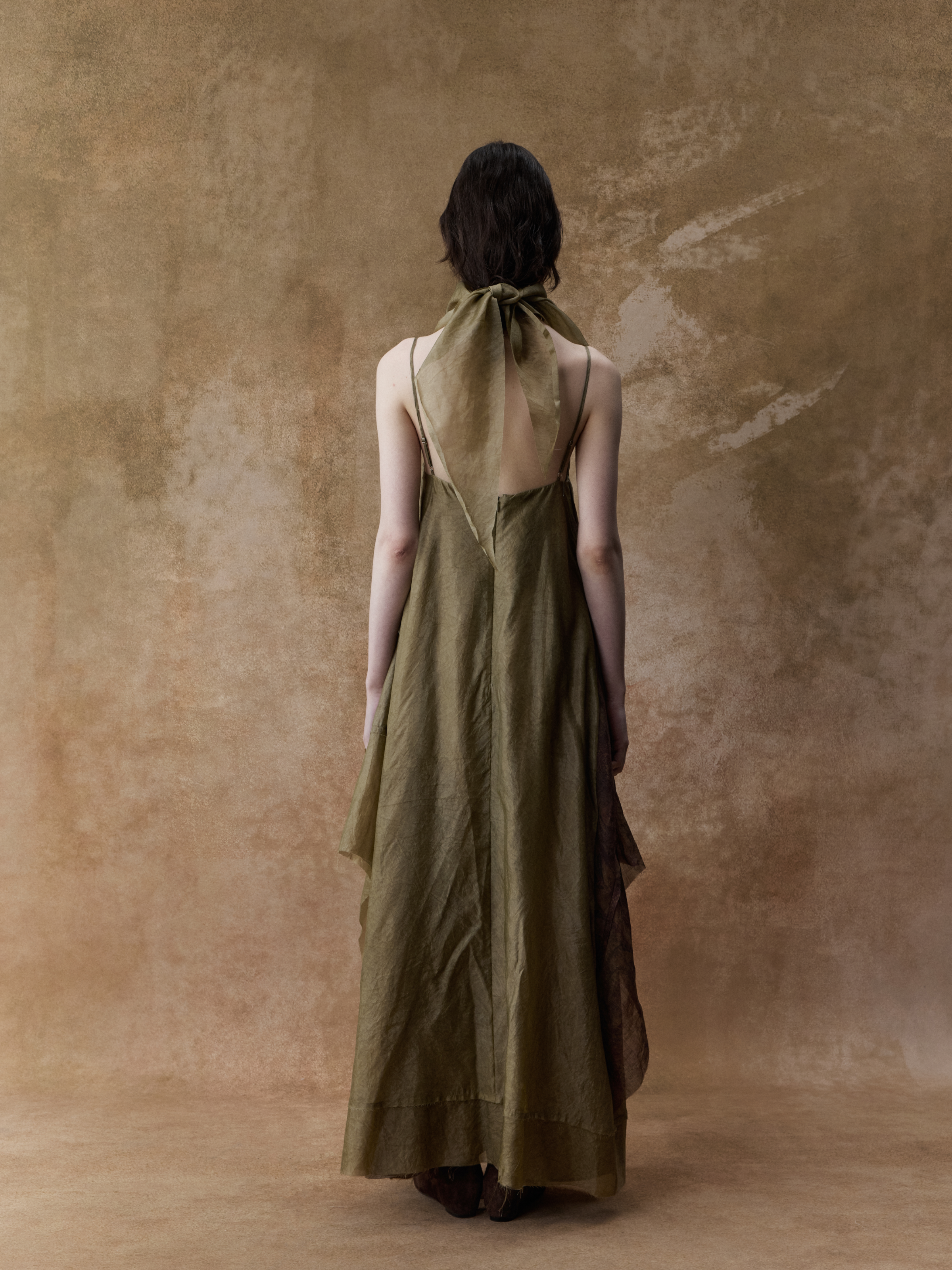 Contrasting Print Dress