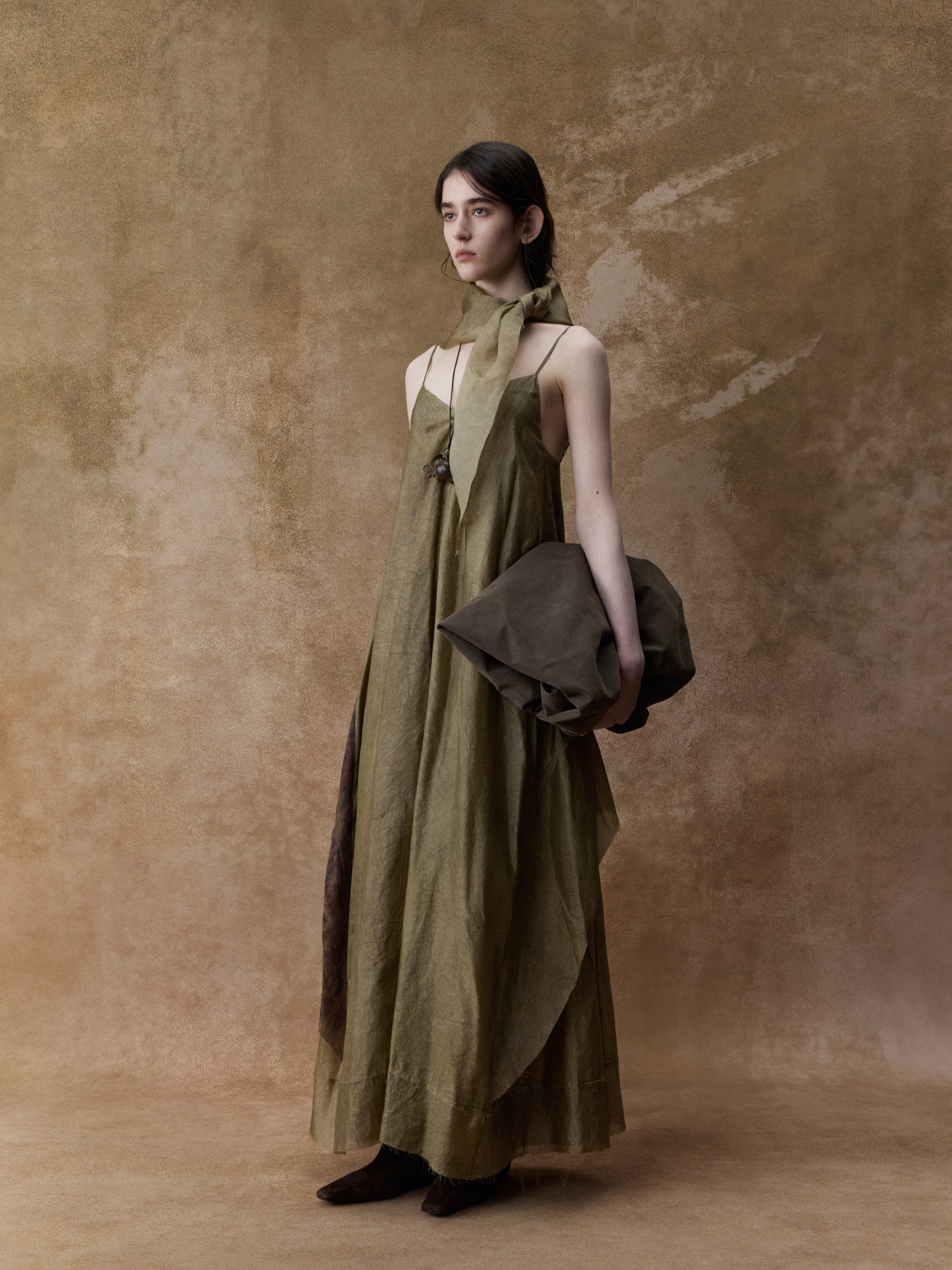 Contrasting Print Dress