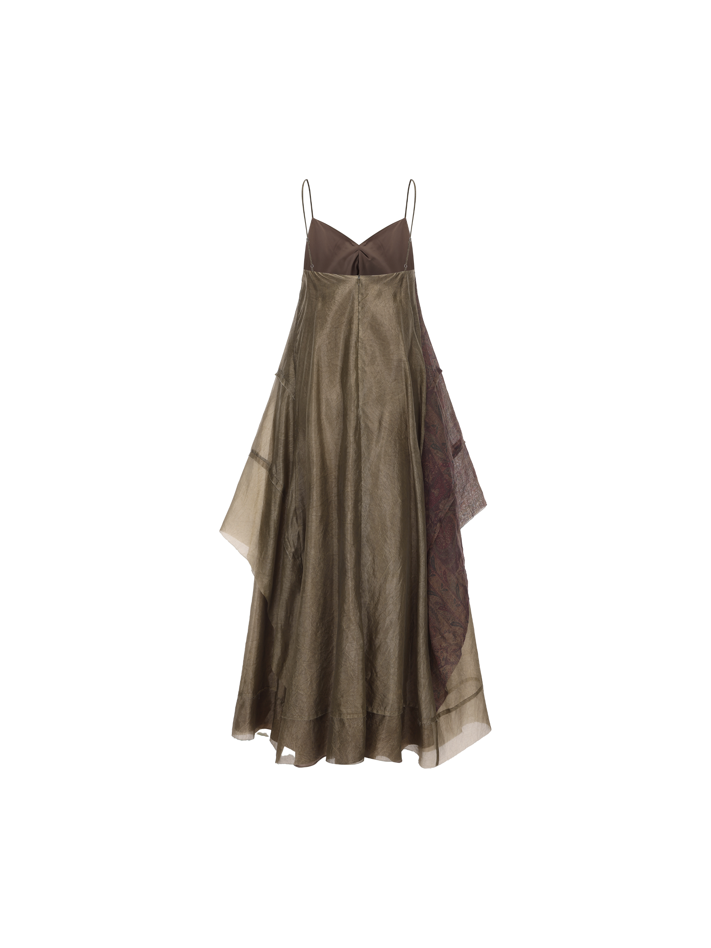 Contrasting Print Dress