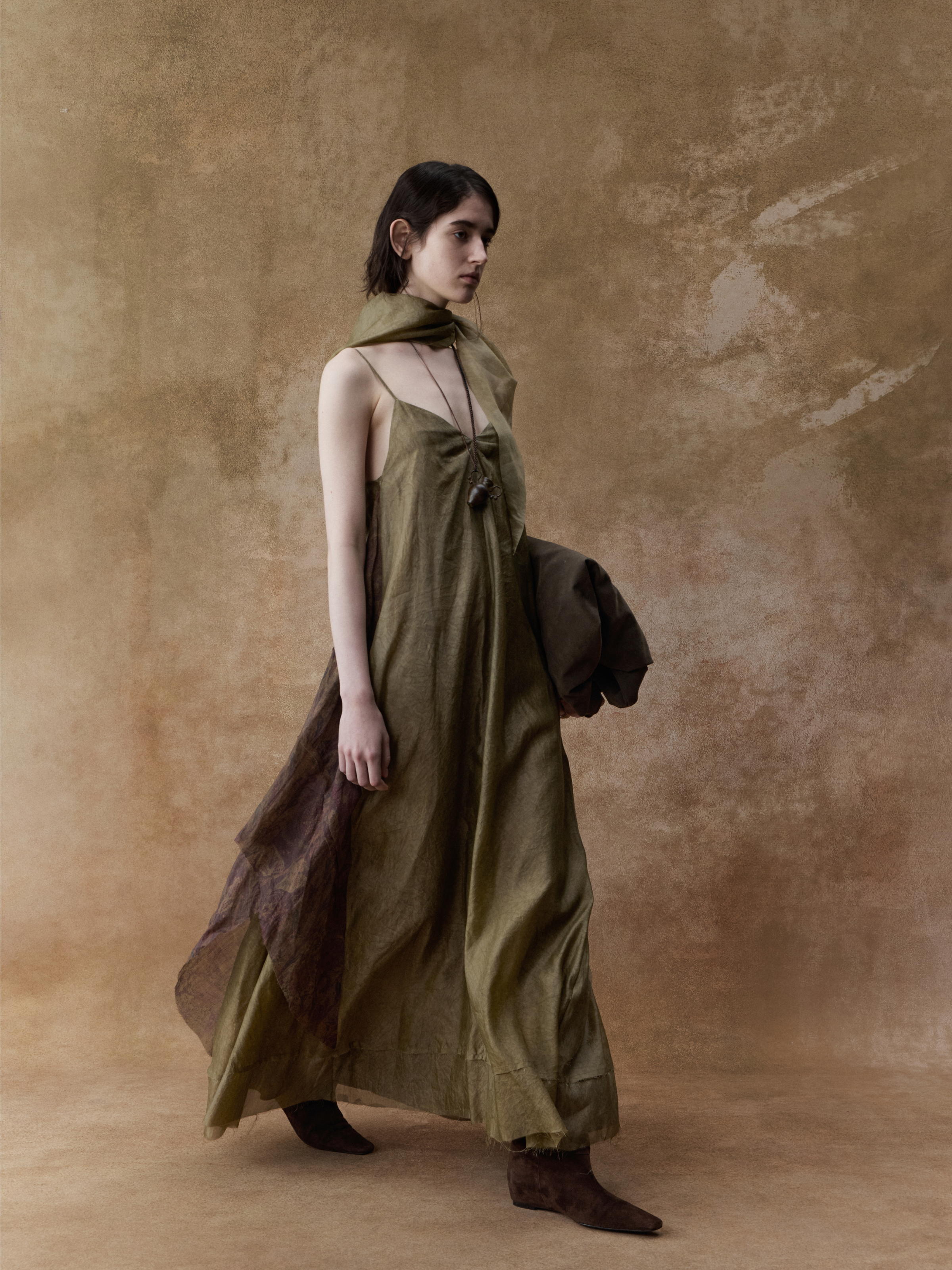 Contrasting Print Dress