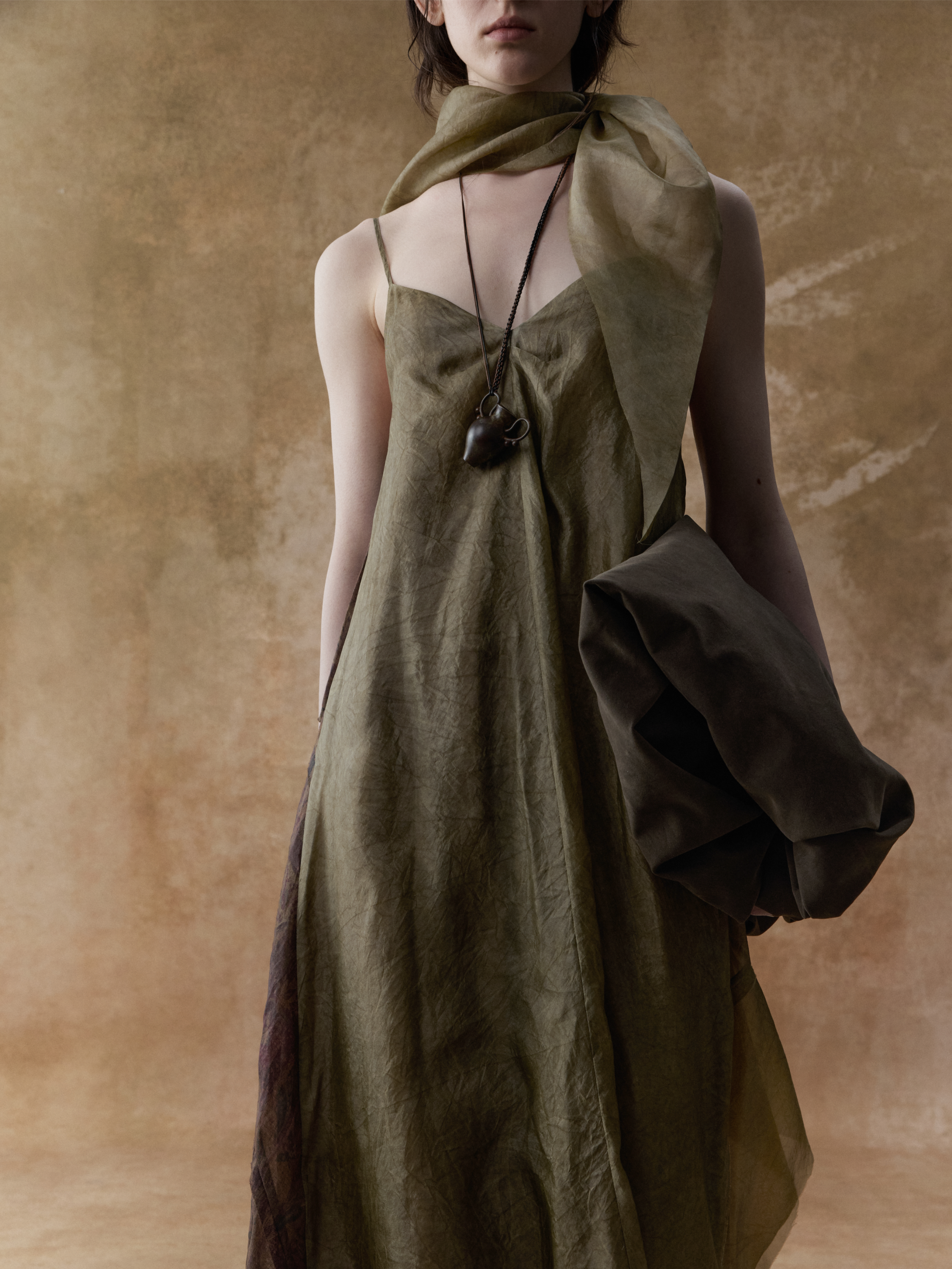 Contrasting Print Dress