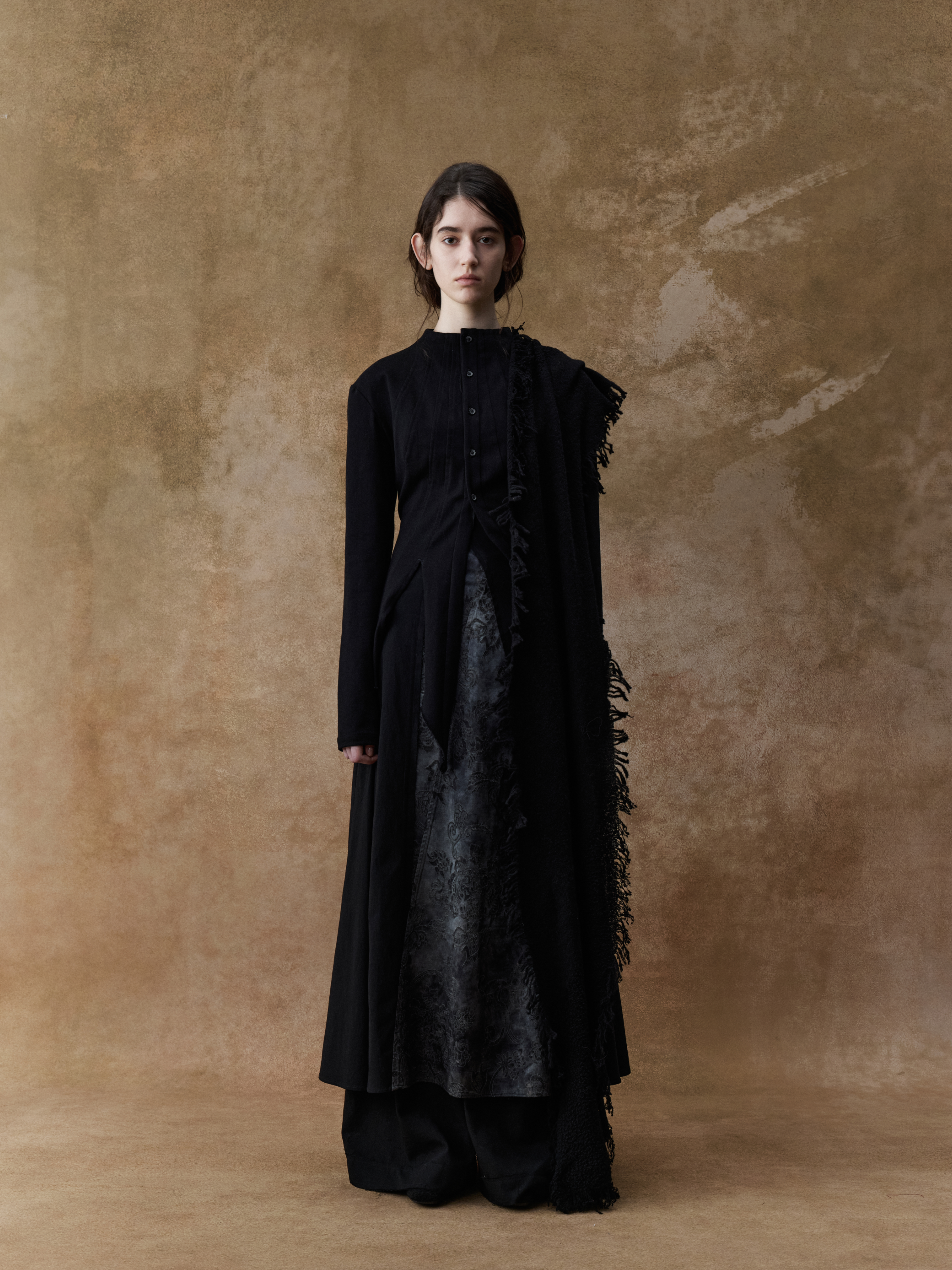 Black Structured Panelled Jacket