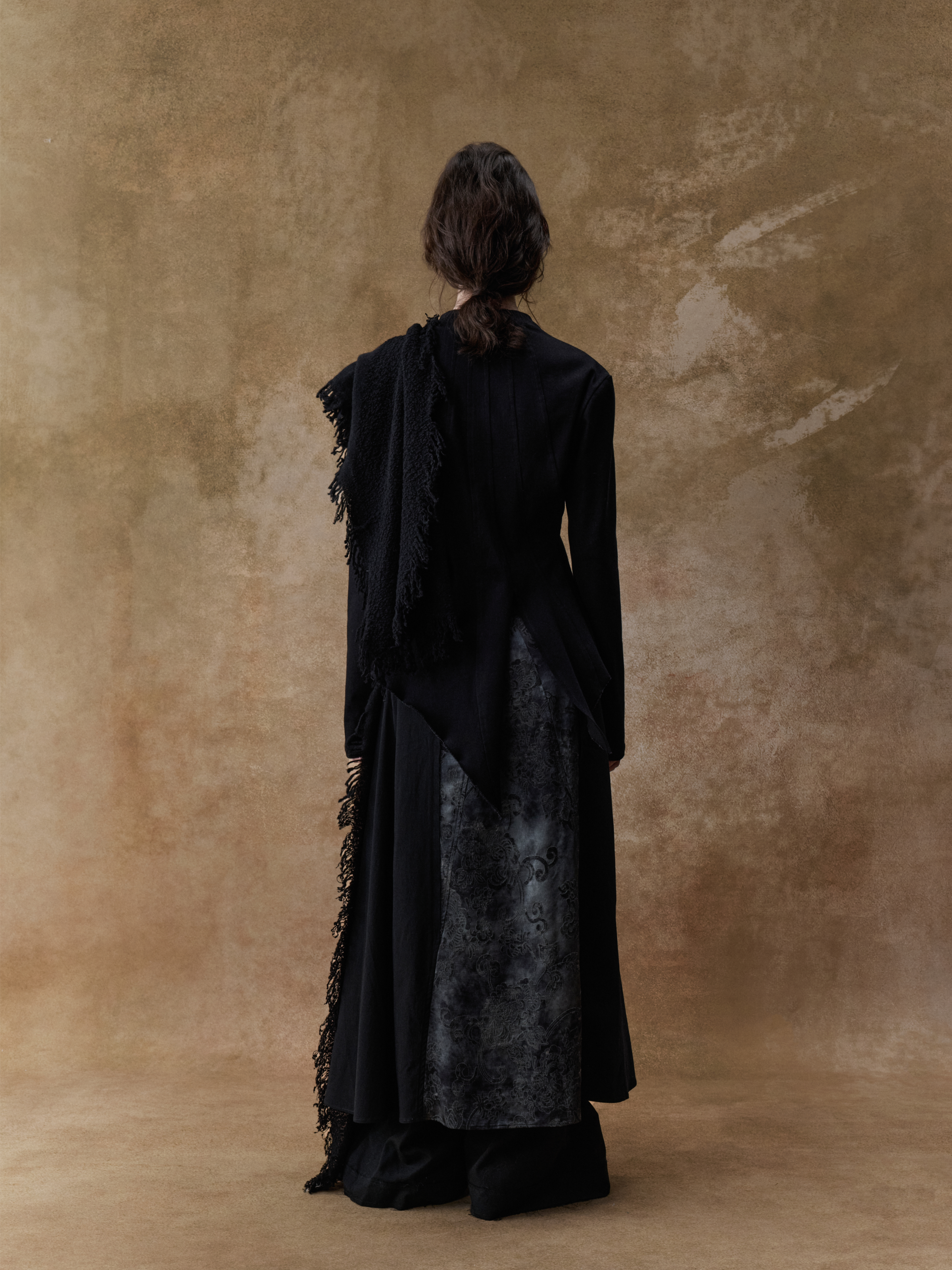 Black Structured Panelled Jacket