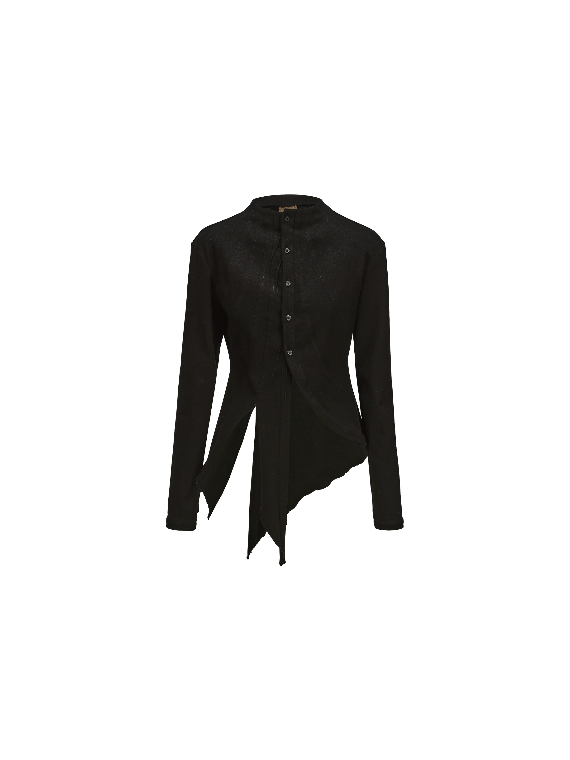 Black Structured Panelled Jacket