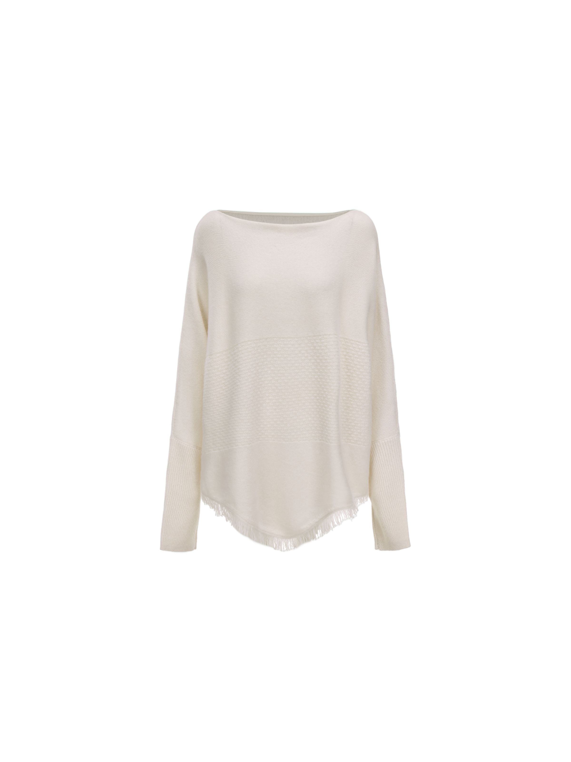 Off-white Textured Panelled Sweater