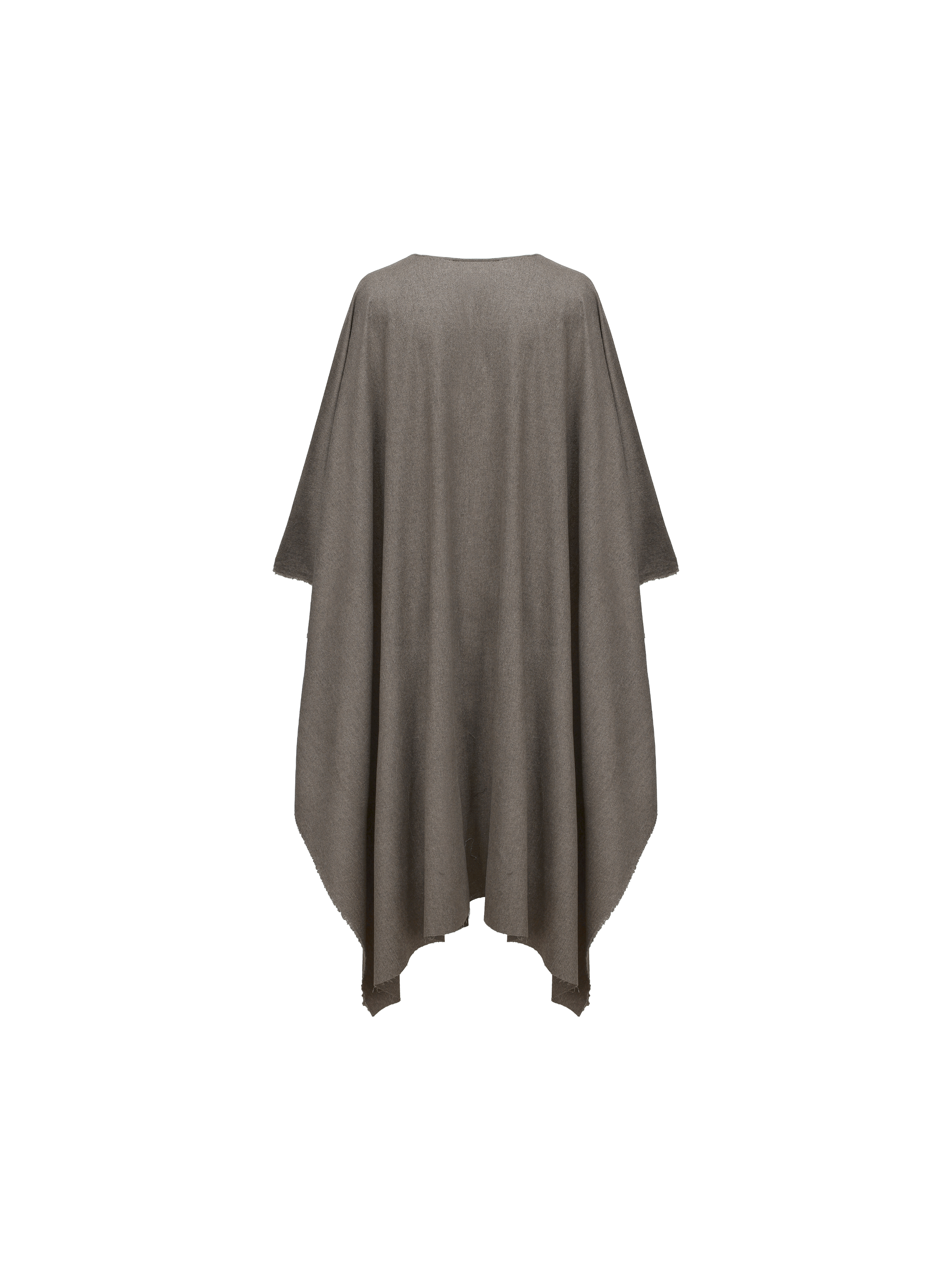 Camel Grey Batwing Sleeve Cape