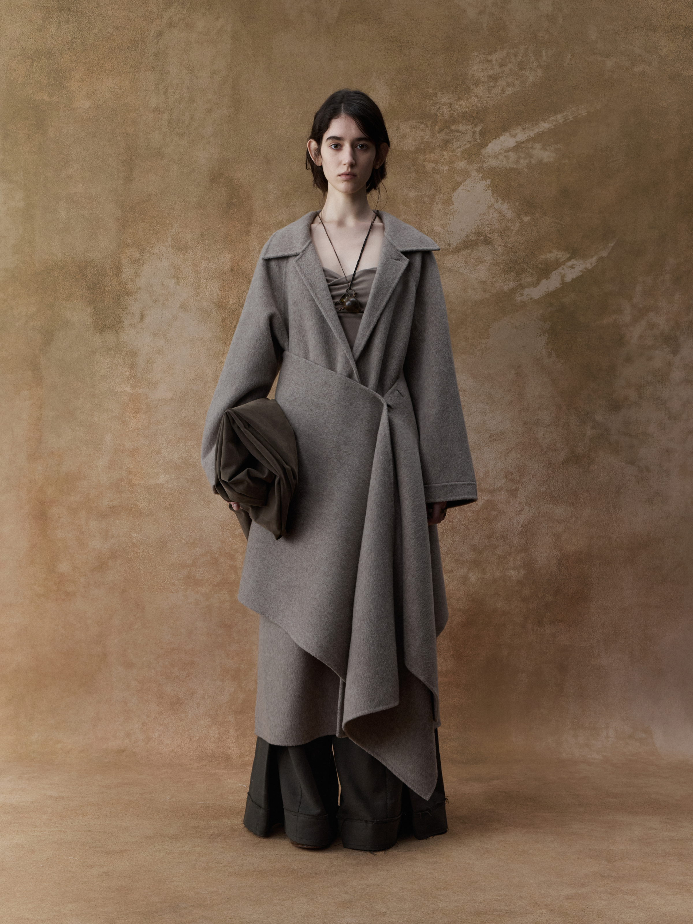 Sandstone Camel Wool Cape Coat