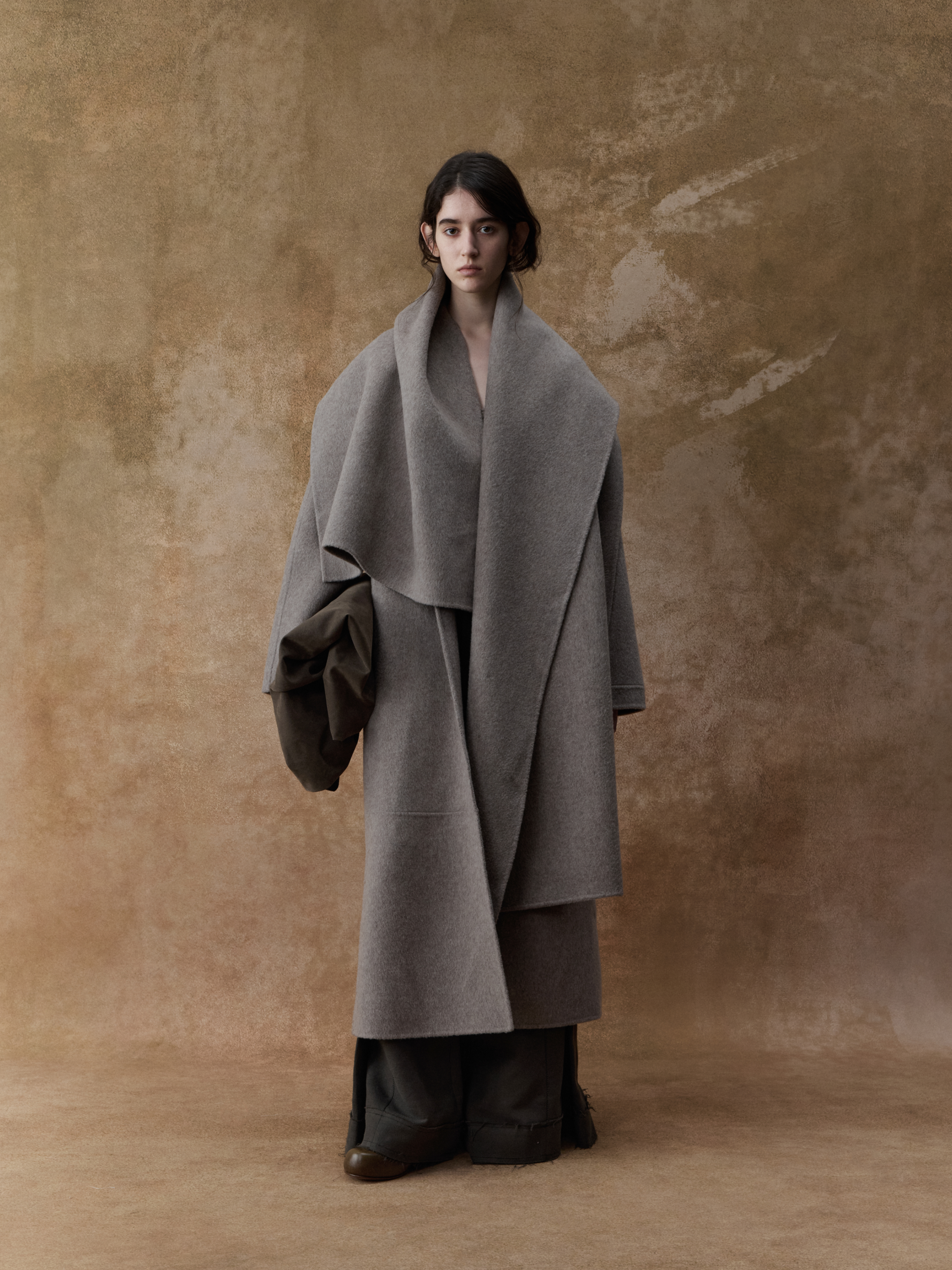 Sandstone Camel Wool Cape Coat