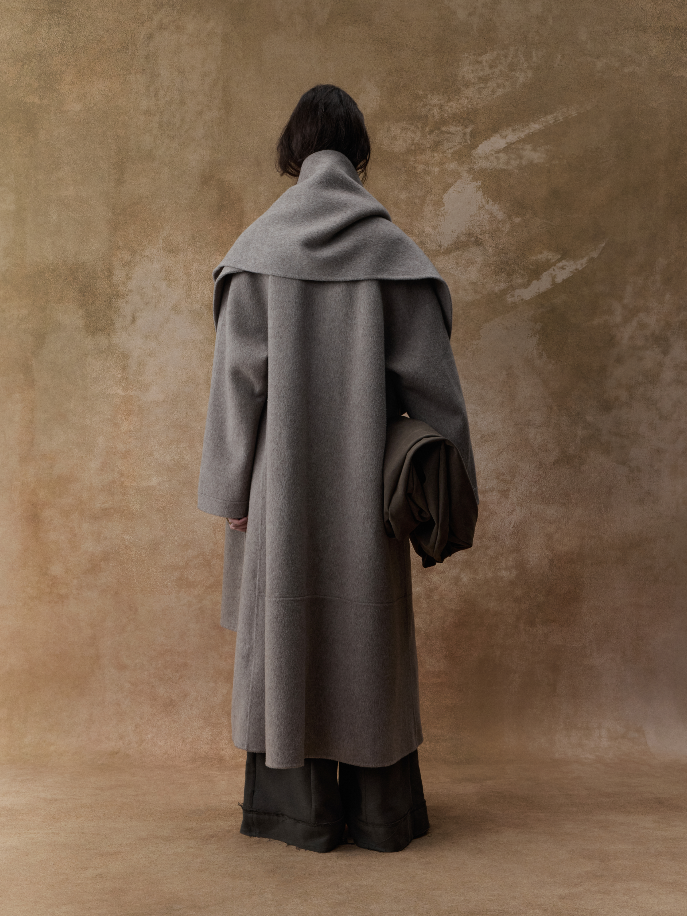 Sandstone Camel Wool Cape Coat