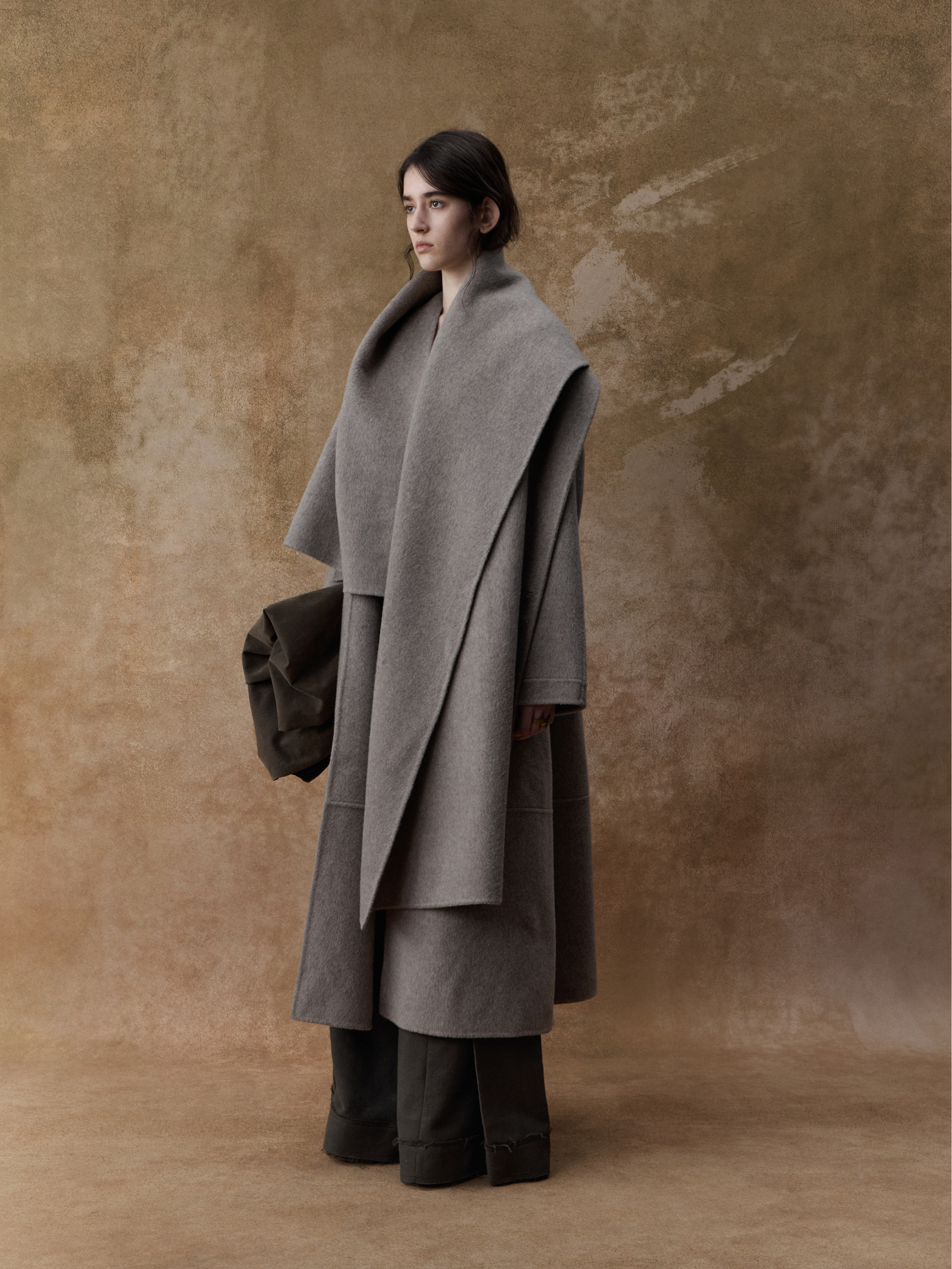 Sandstone Camel Wool Cape Coat