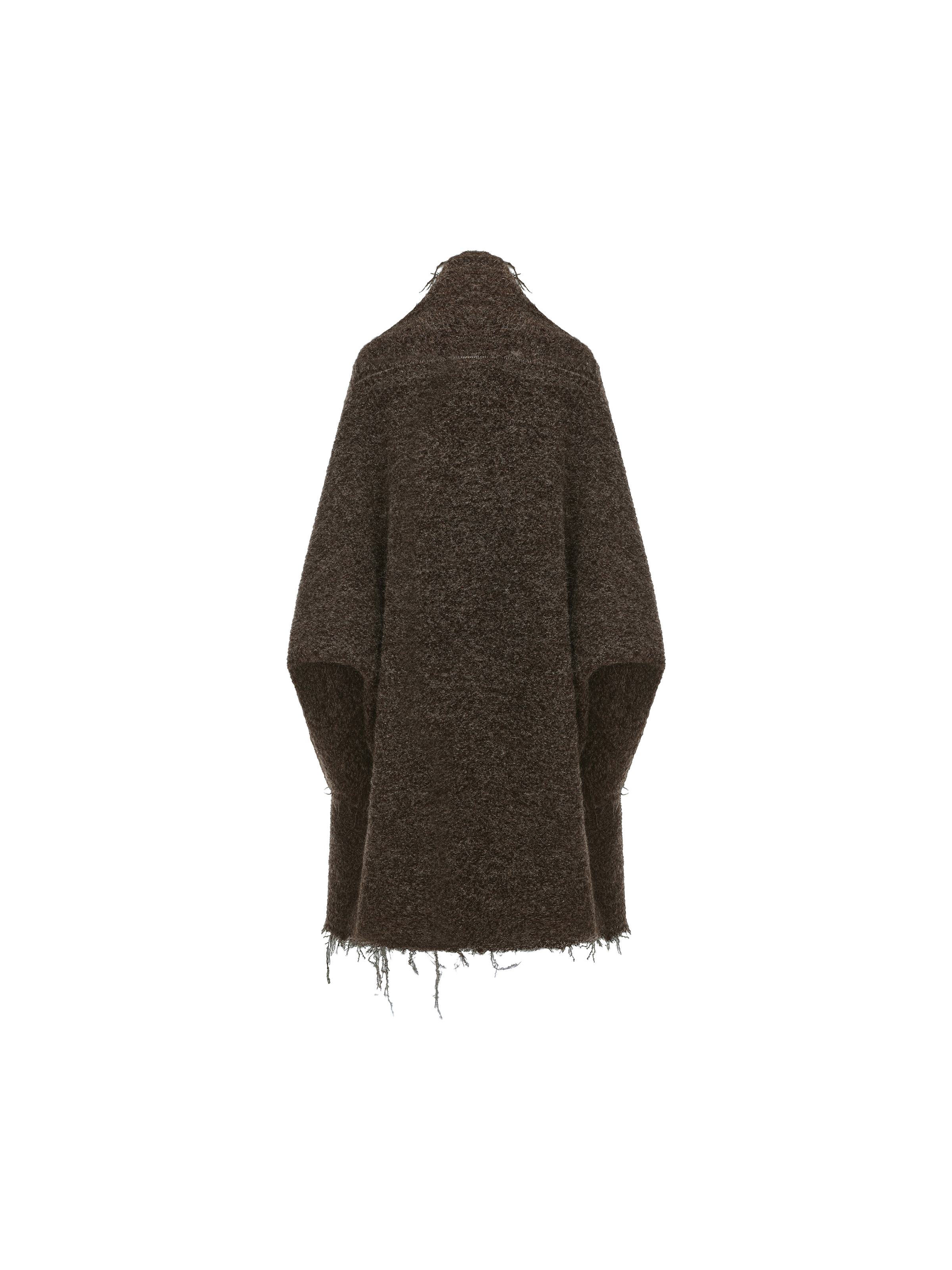 Alpaca Wool Structured Long Cardigan