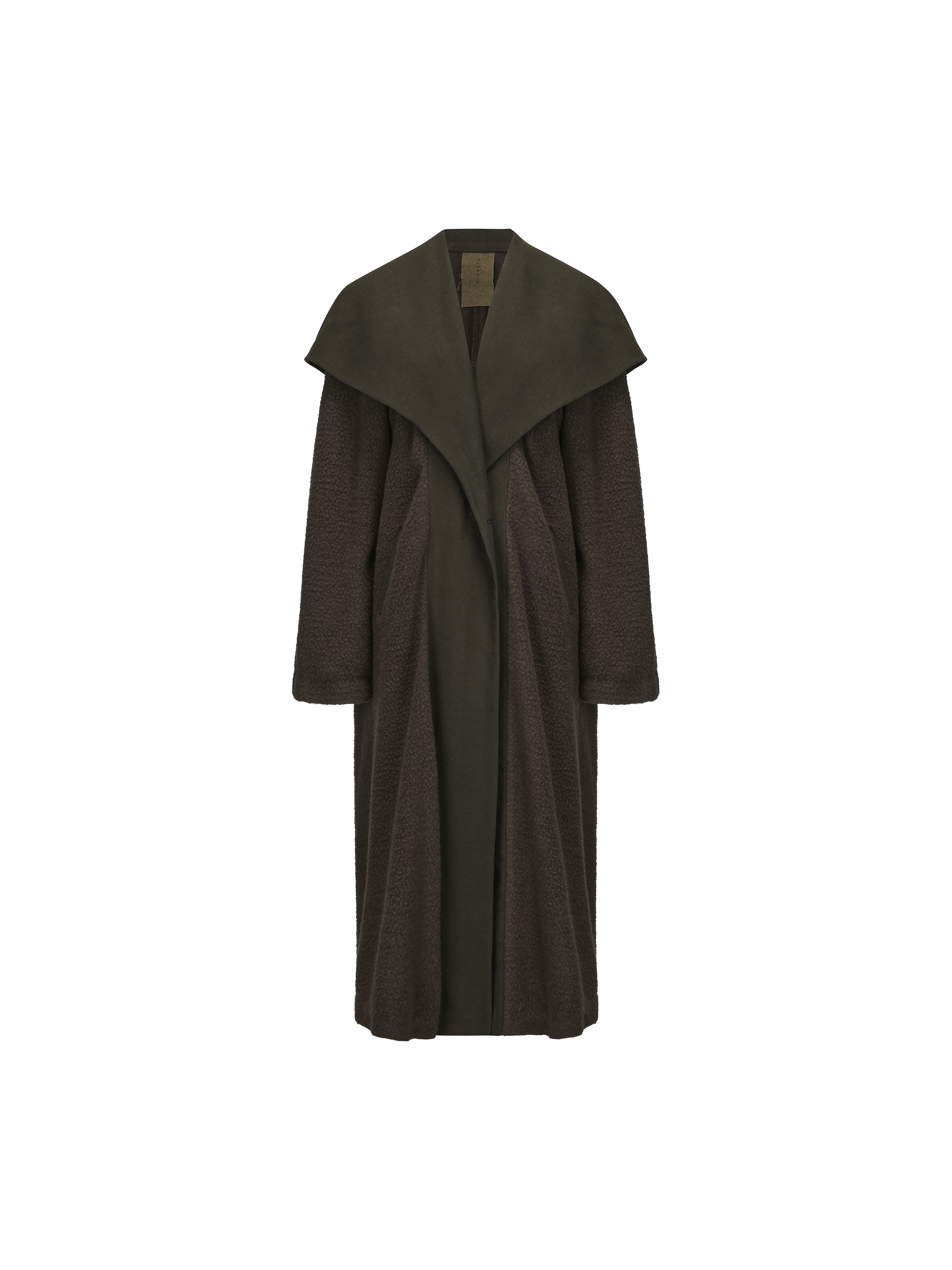 Gray-green Sailor Collar Coat