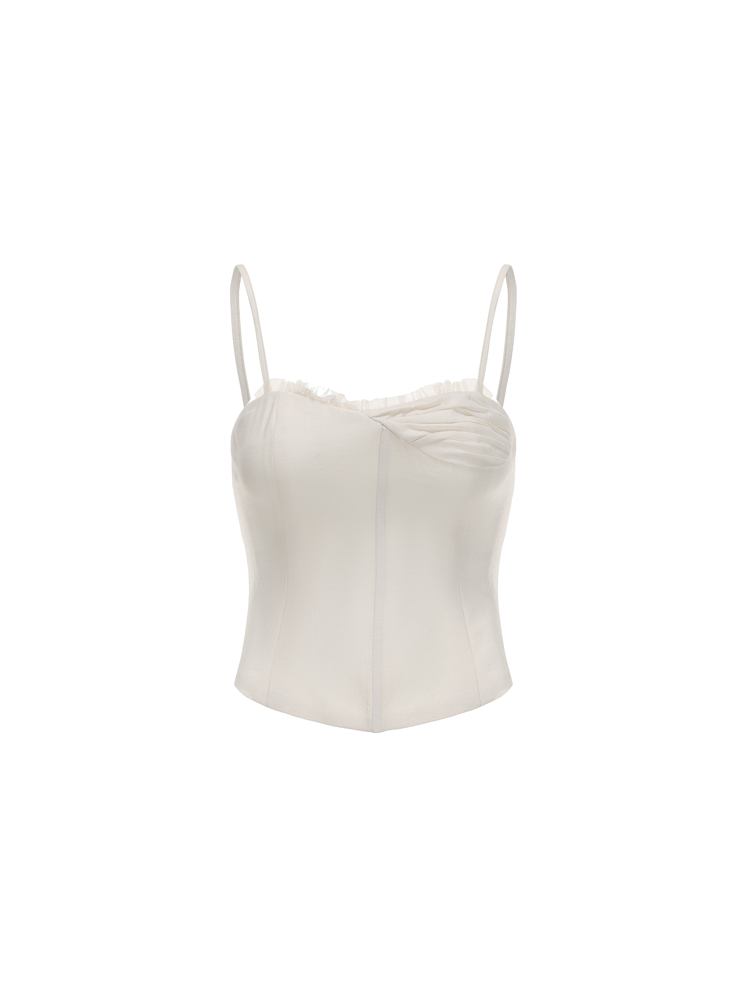 White Lace-trim Camisole