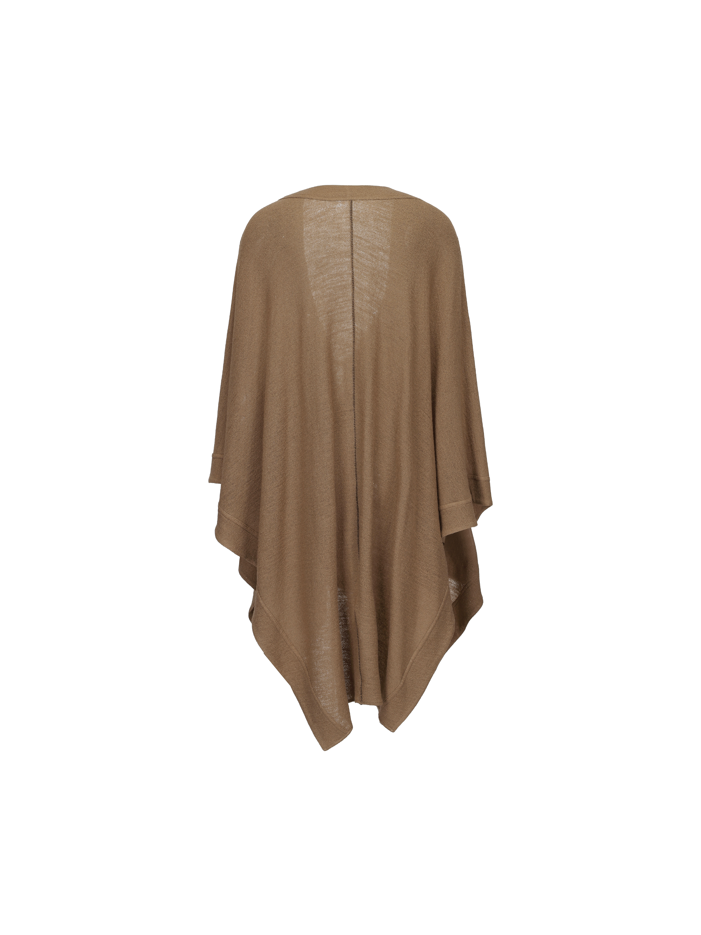 Camel Wool Draped Cape