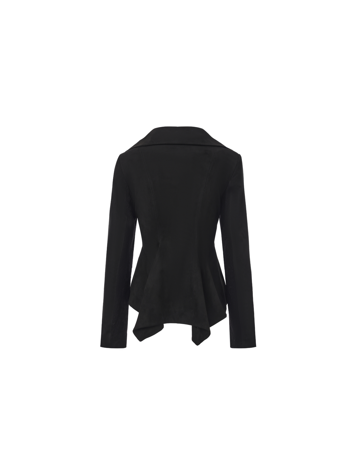 Black Suede Waisted Jacket