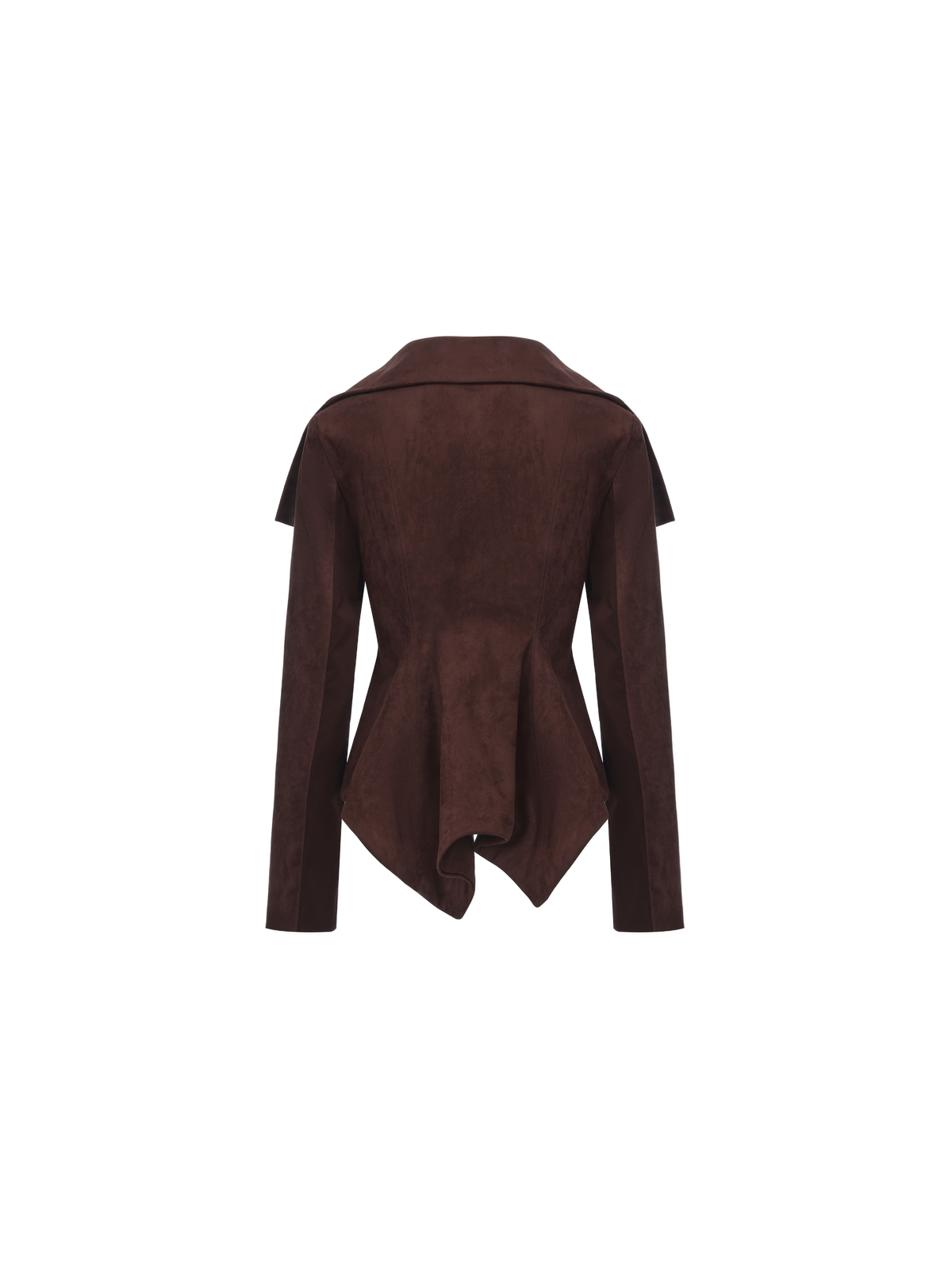 Chocolate Suede Waisted Jacket