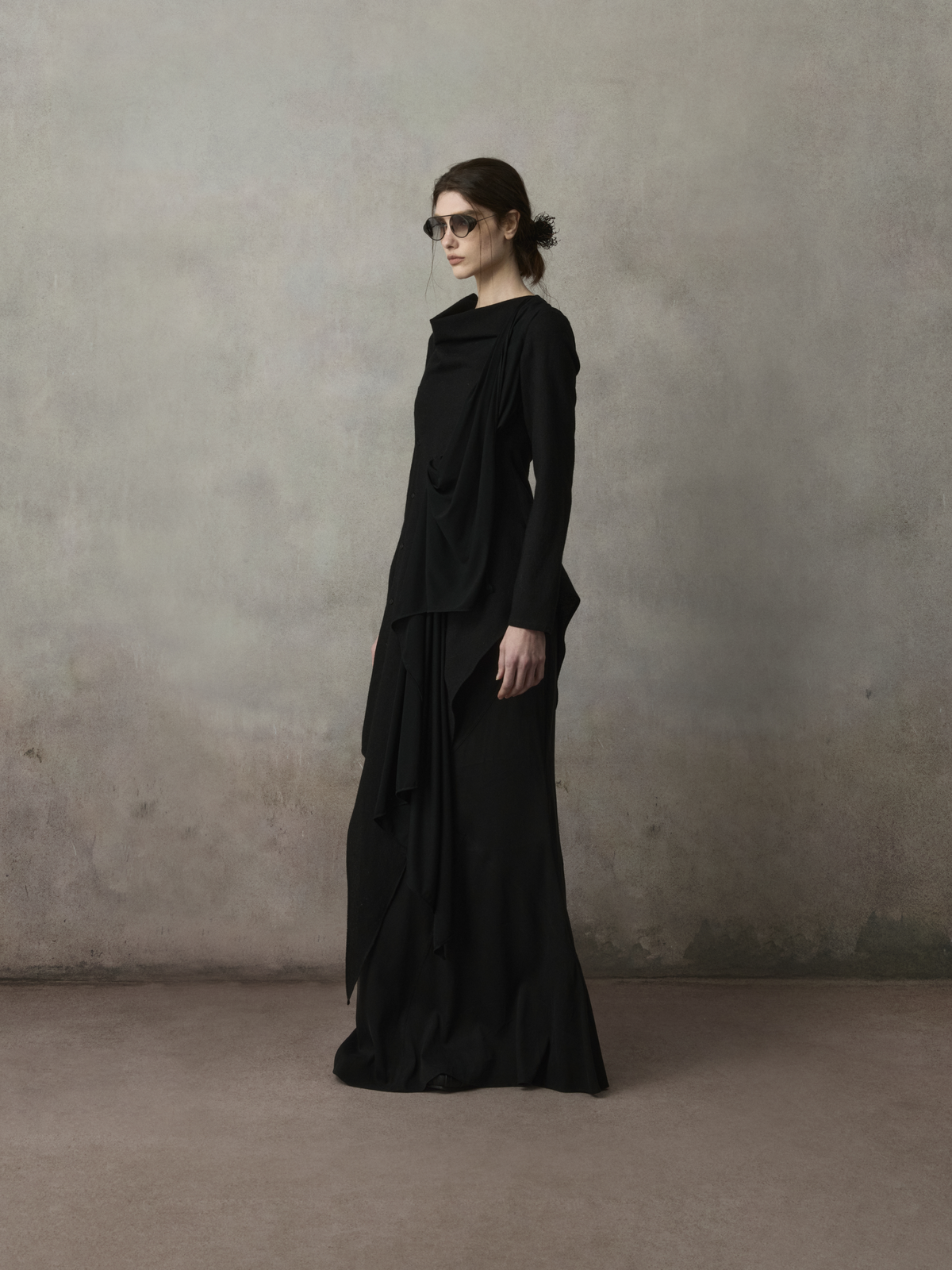 Deconstructed Asymmetric Long Coat
