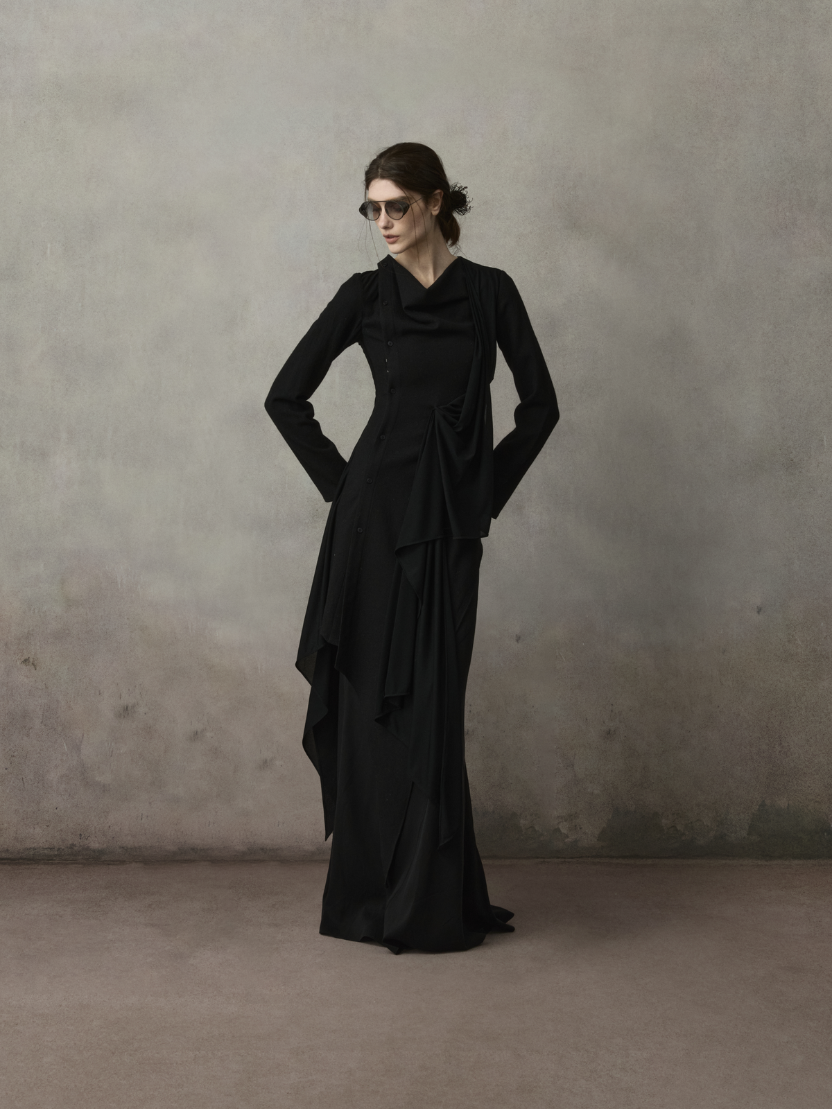 Deconstructed Asymmetric Long Coat