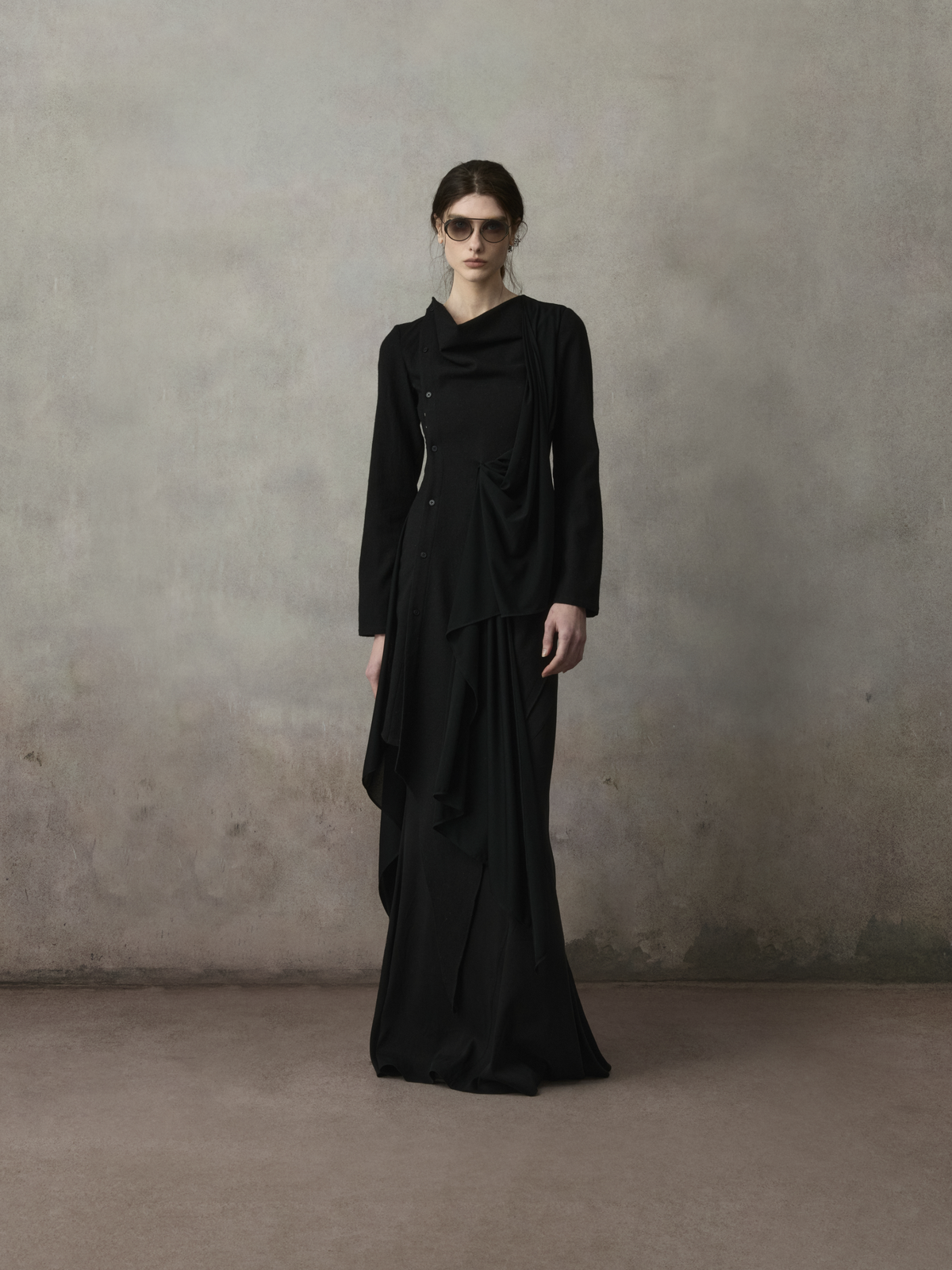 Deconstructed Asymmetric Long Coat