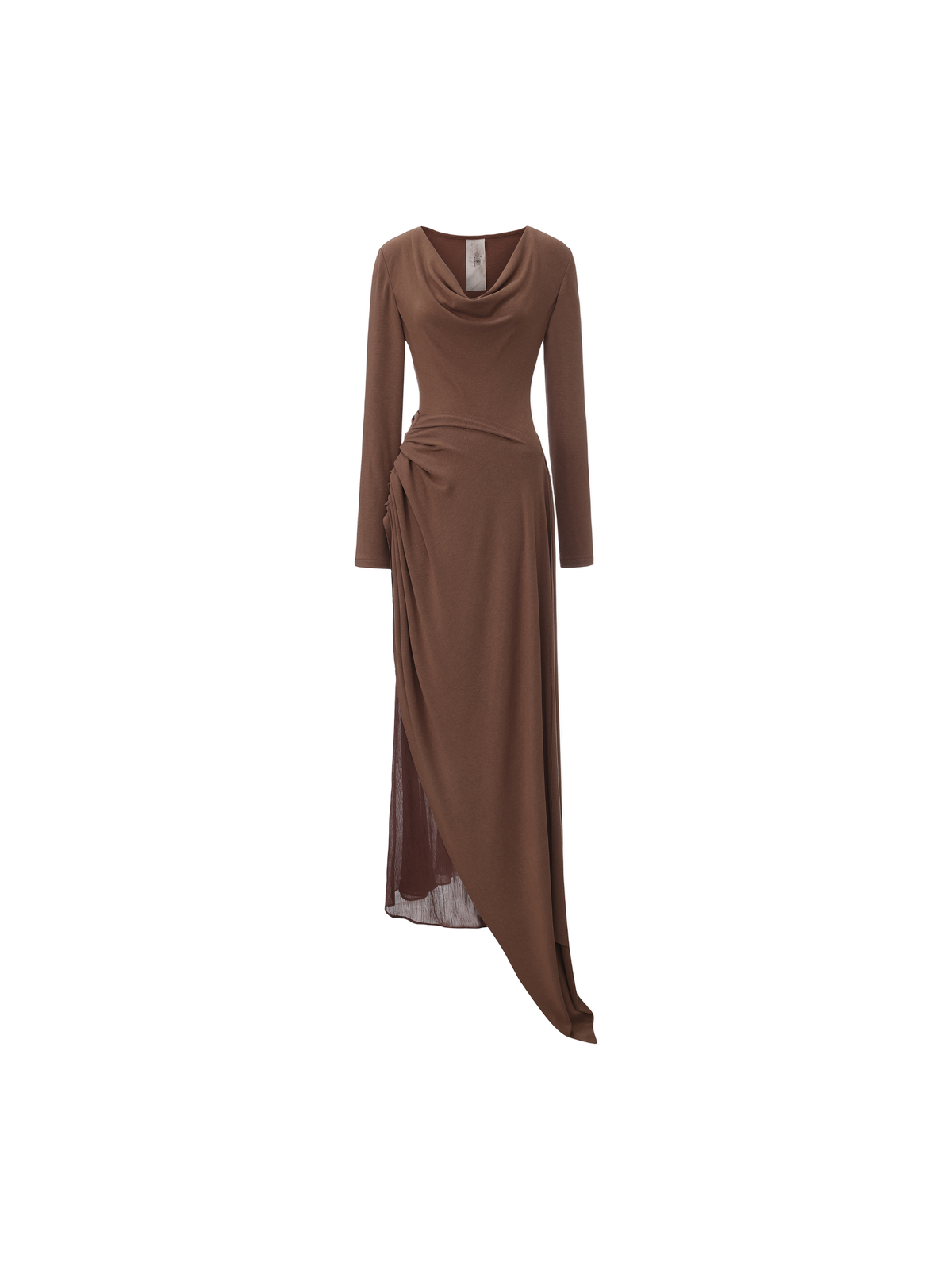 Knitted Swing Collar Panel Dress