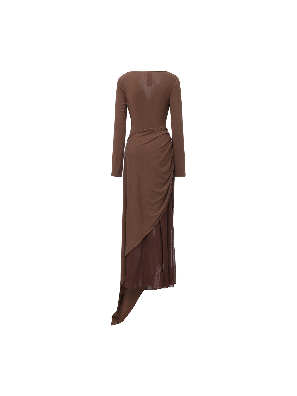 Knitted Swing Collar Panel Dress
