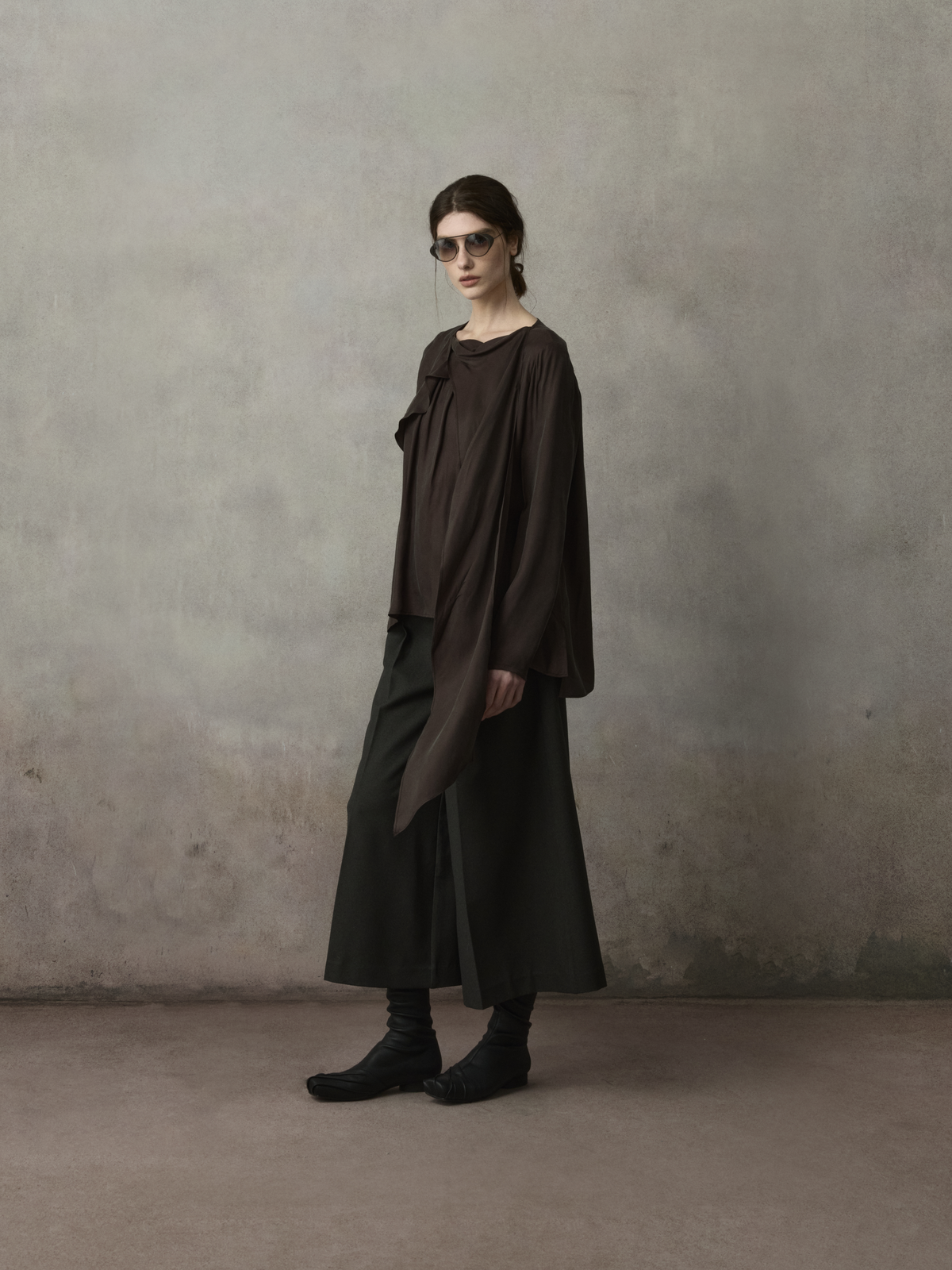 Asymmetic Paneled Shirt