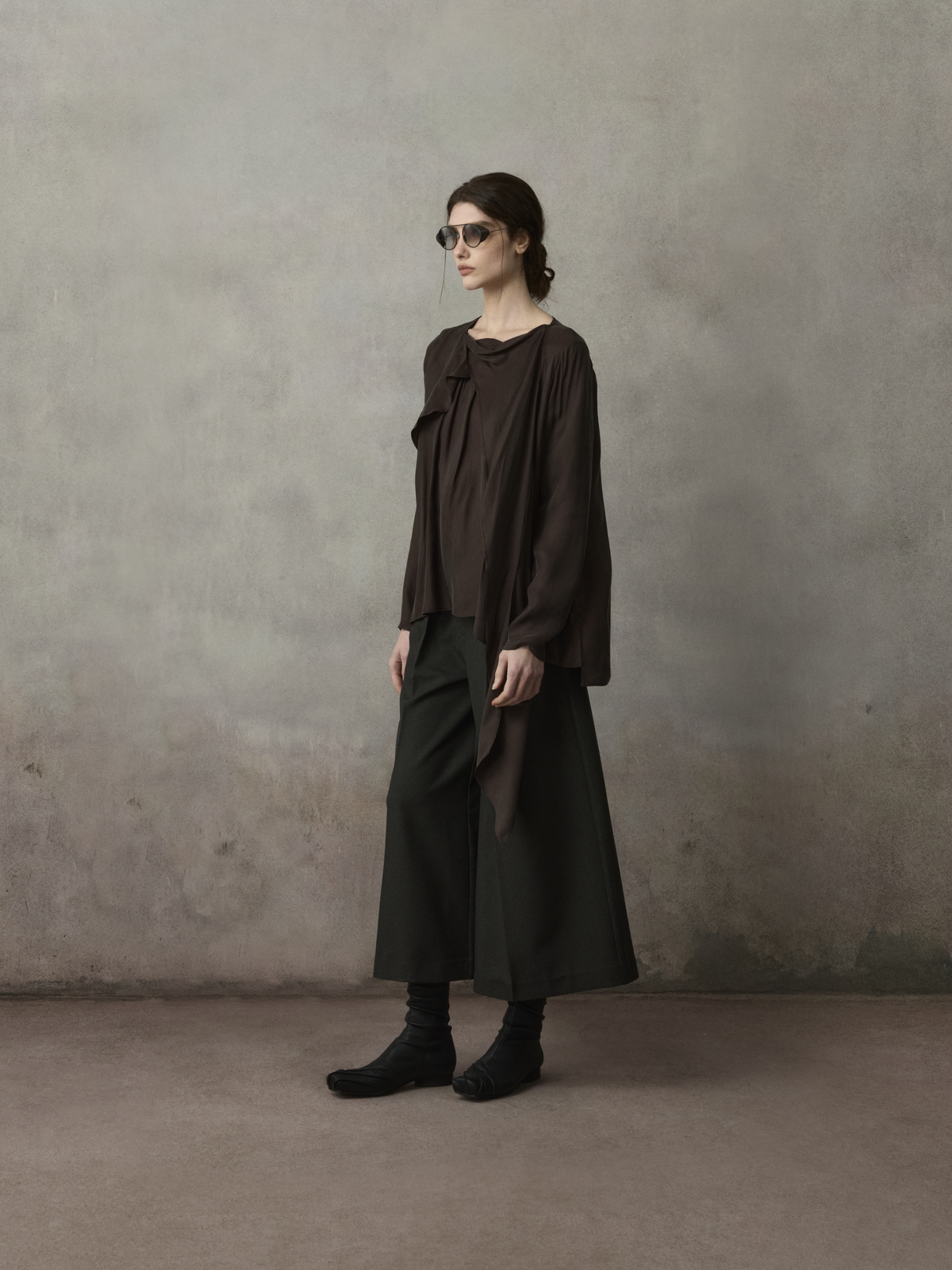 Asymmetic Paneled Shirt